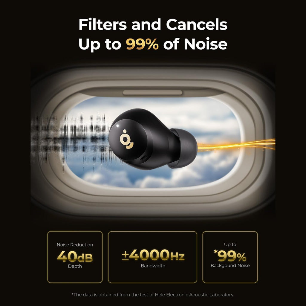 wegear Wireless Earbuds Bluetooth 5.4 in Ear, Hybrid Active Noise Cancellation Earbuds, IPX5 Water-Resistant, Clear Calls with 6 Built-in Microphones, 32 Hours Playtime with Charging Case for Workouts