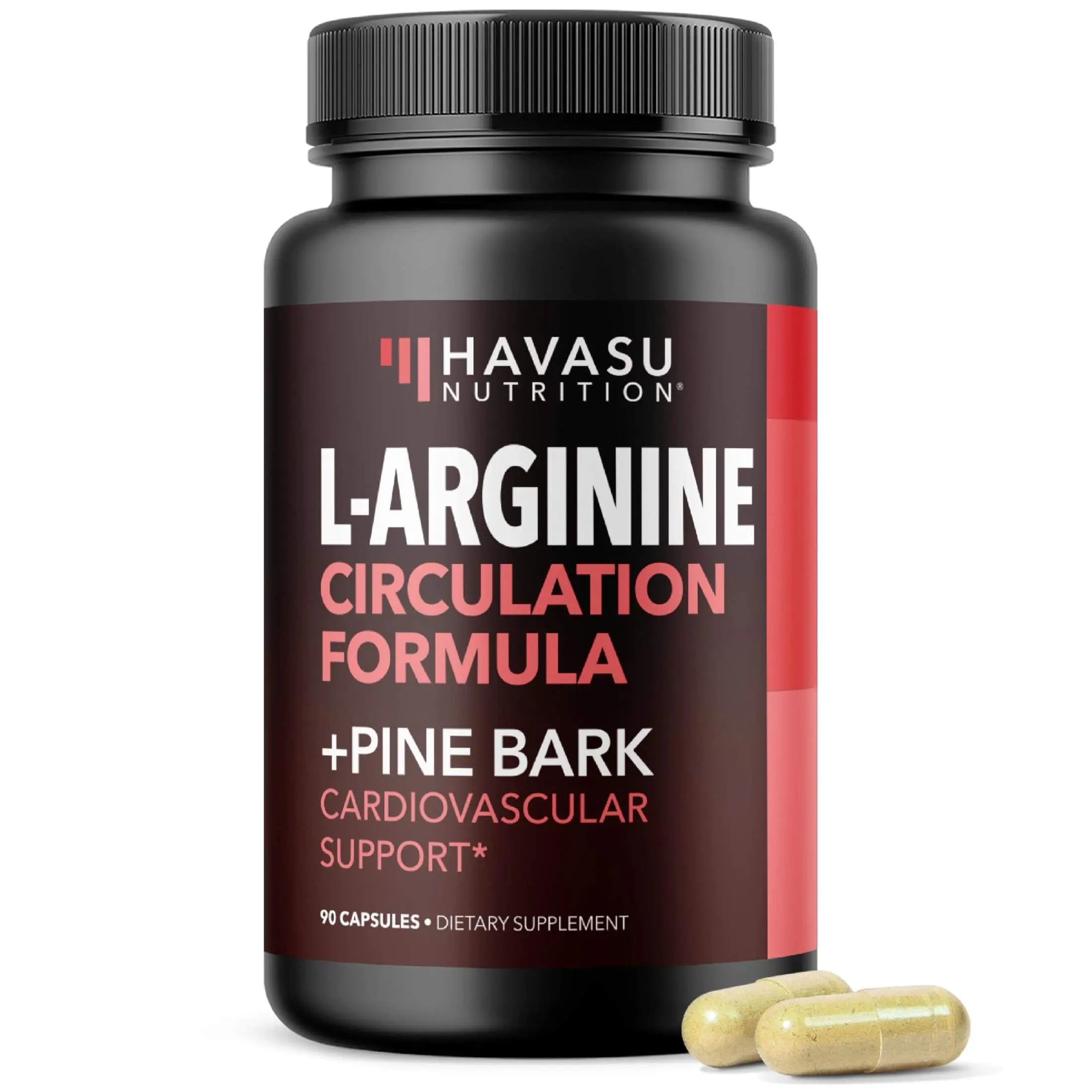 L-Arginine Capsules with L-Citrulline - Nitric Oxide Supplement - L Arginine and L Citrulline Blend - 60 Count - Vegan, Non-GMO Capsules for Performance, Endurance and Muscle Support - 1 Month Supply