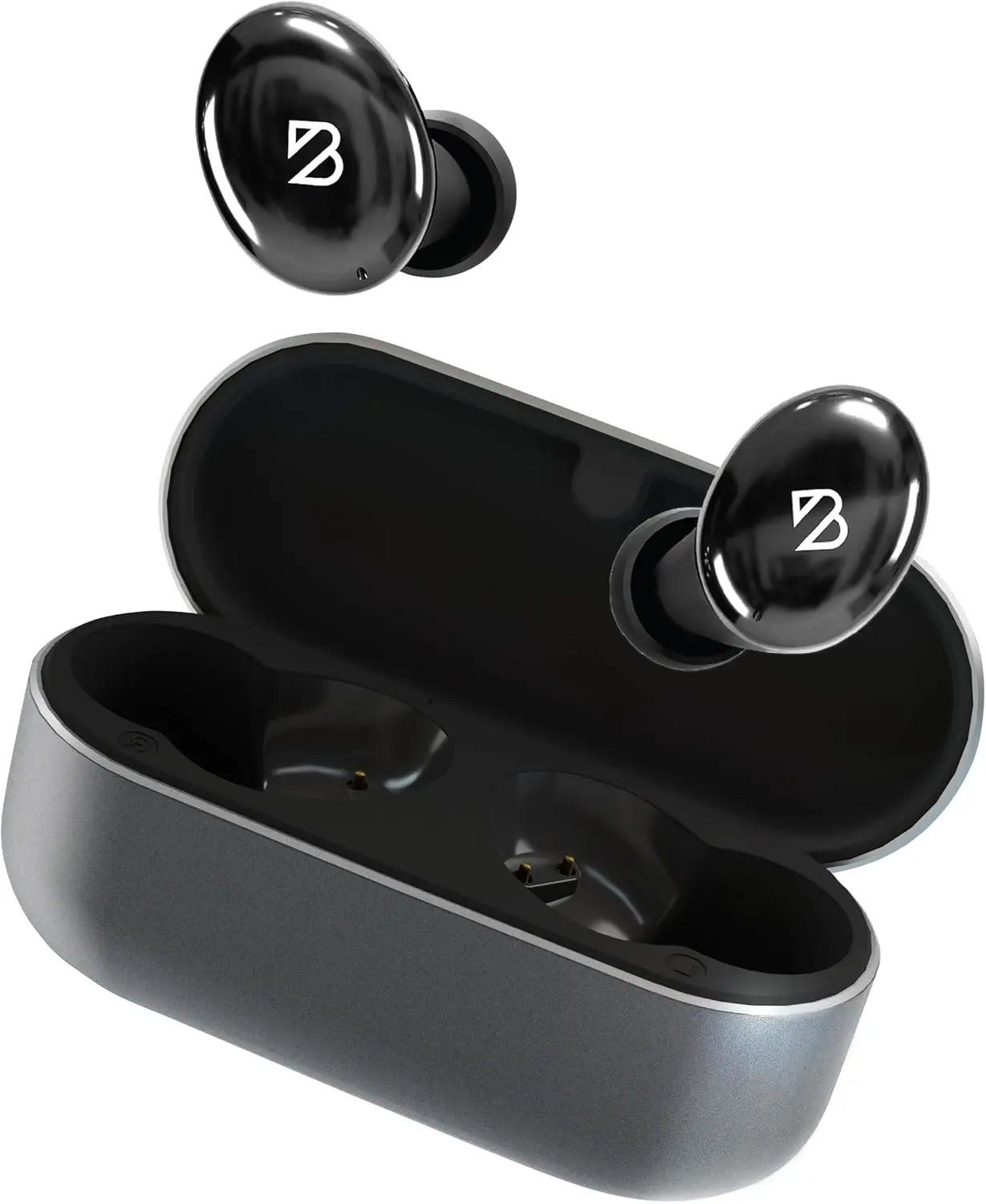 Back Bay Audio Tempo 30 Wireless Earbuds for Small Ears, Black Bluetooth 5.0 In-Ear Earbuds with 32 Hours Battery Life, IPX7 Waterproof, Extra Bass Mode, Dual Microphones