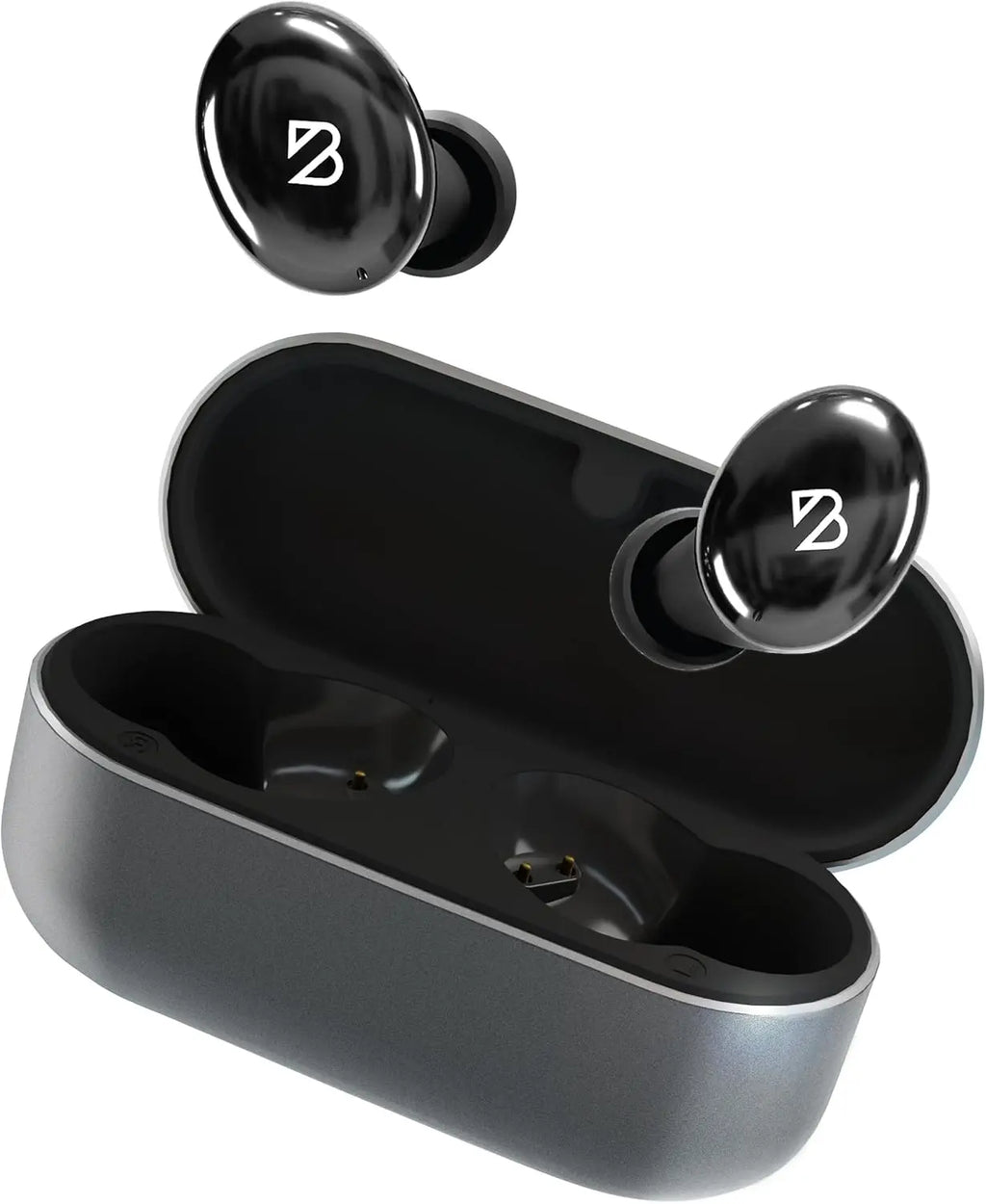 Back Bay Audio Tempo 30 Wireless Earbuds for Small Ears, Black Bluetooth 5.0 In-Ear Earbuds with 32 Hours Battery Life, IPX7 Waterproof, Extra Bass Mode, Dual Microphones