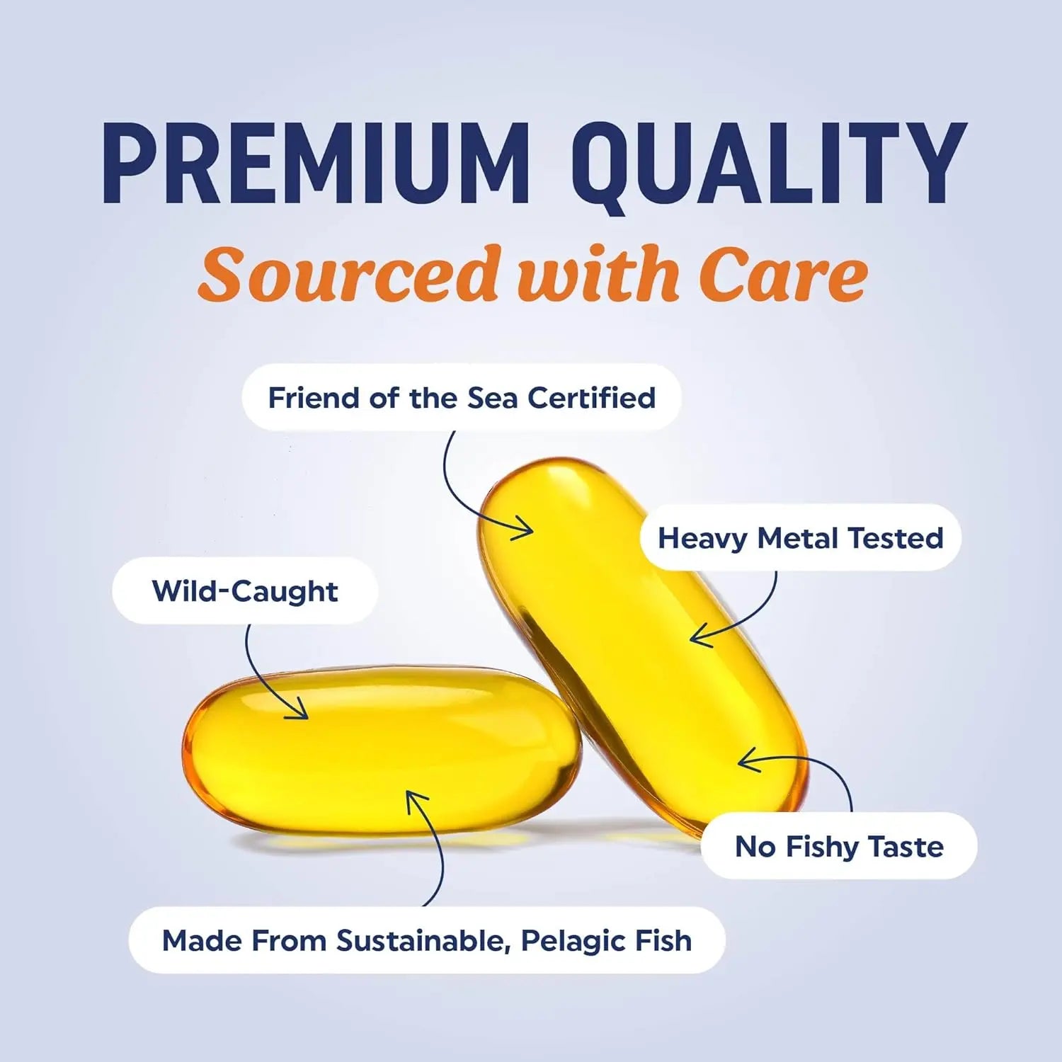 Triple Strength Omega 3 Fish Oil 3600 mg | EPA & DHA | Over 2100mg Omega-3 Fatty Acids | 1300mg EPA + 860mg DHA | Best Essential Fatty Acids | Premium Wild Caught & Burpless Fish Oil | 120 Ct