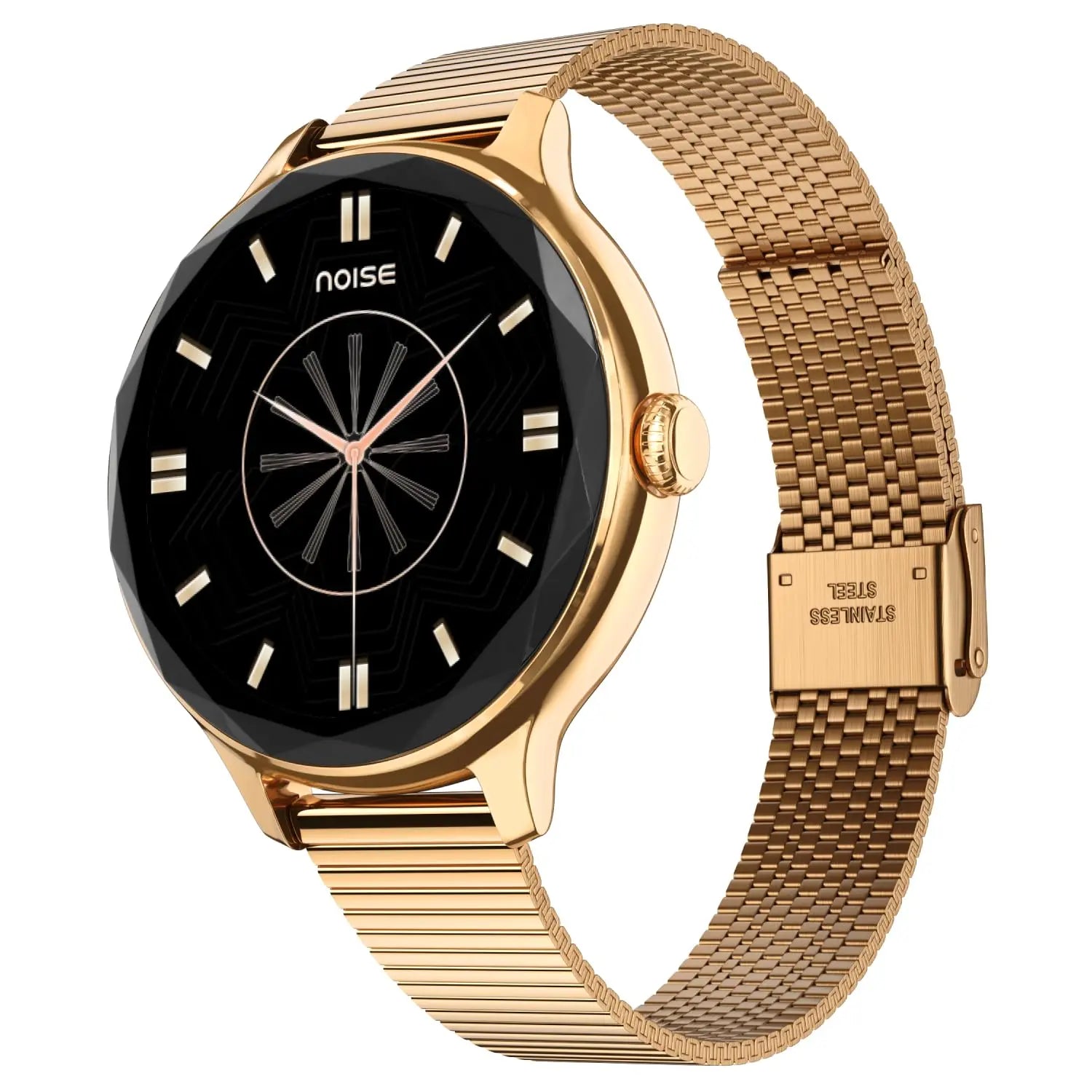 Noise Diva Smartwach for Women with AI Voice Assistant, 100+ Watchfaces, Sleep Tracker, Female Cycle Tracking, BT Calling, AMOLED Display, Water & Dust Resistant, 1 Year Warranty (Black link)
