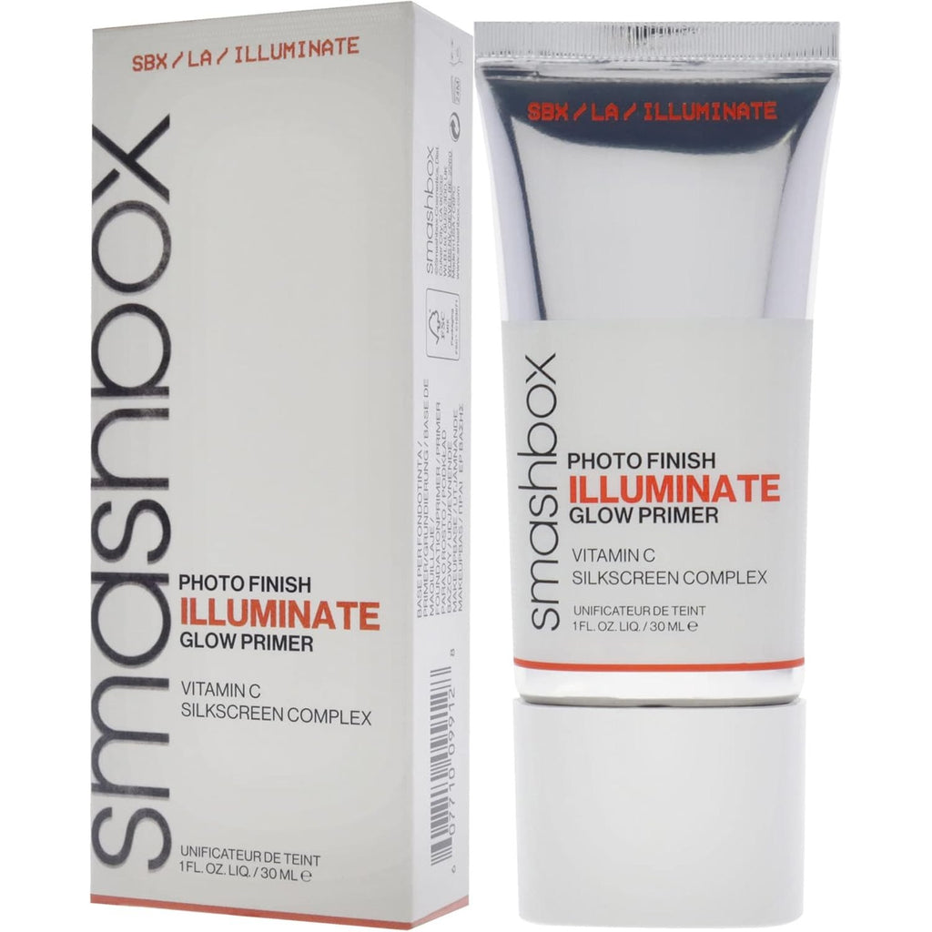 Smashbox Photo Finish Illuminate Glow Makeup Primer | Luminous, Long Lasting, Hydrating, Vegan + Cruelty Free, 1 Fl Oz