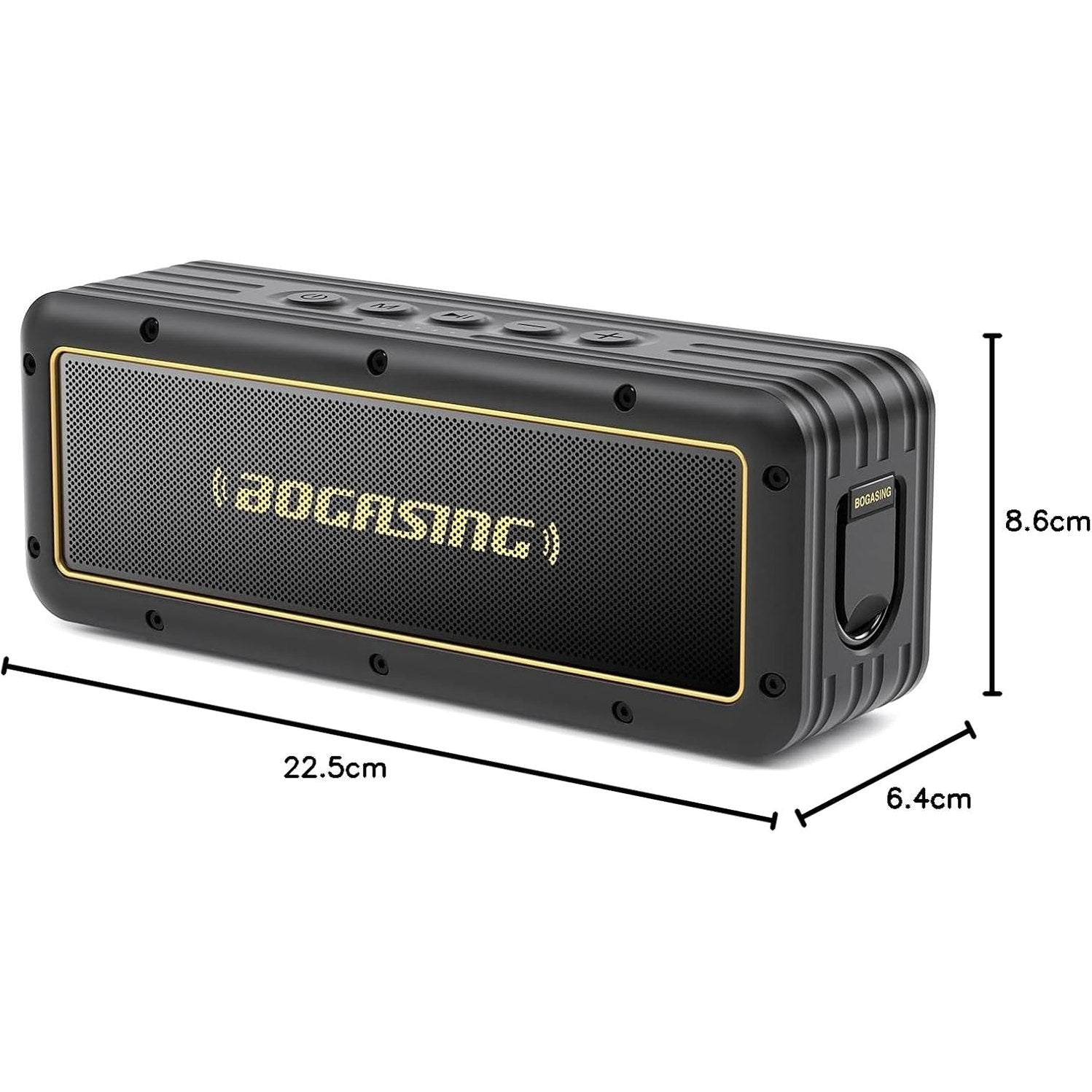 BOGASING G4 Bluetooth Speaker, Portable Wireless Speakers, 50W Stunning & Balanced Sound with Rich Bass, 24H Playtime, IPX7 Waterproof, Bluetooth 5.3, EQ, TWS, TF-Card, AUX, USB, for Outdoor Home