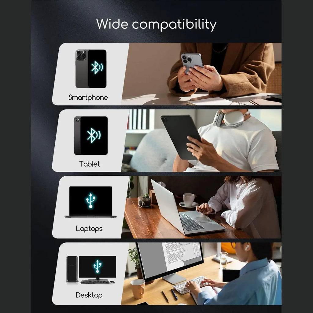 TATTMUSE Portable Printers Wireless for Travel, Inkless Thermal Printer, White