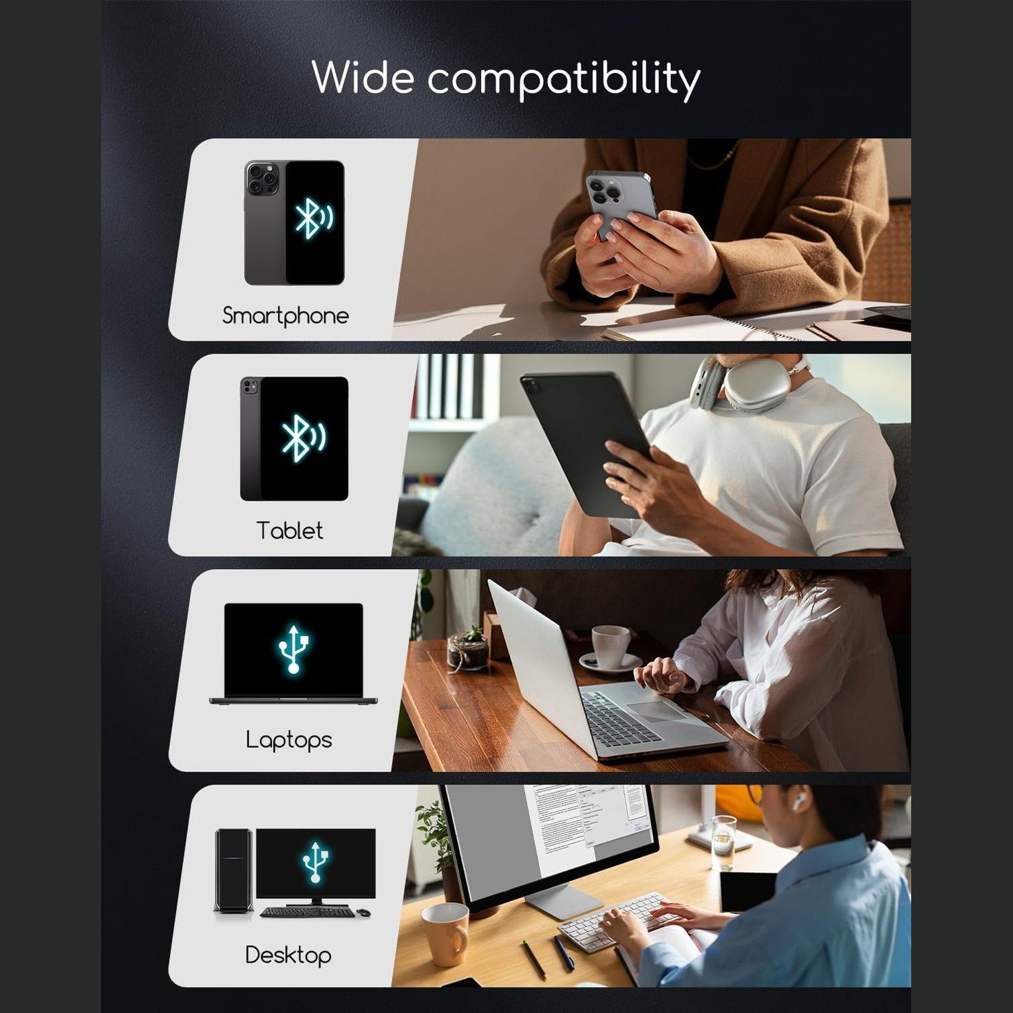 TATTMUSE Portable Printers Wireless for Travel, Inkless Thermal Printer, White