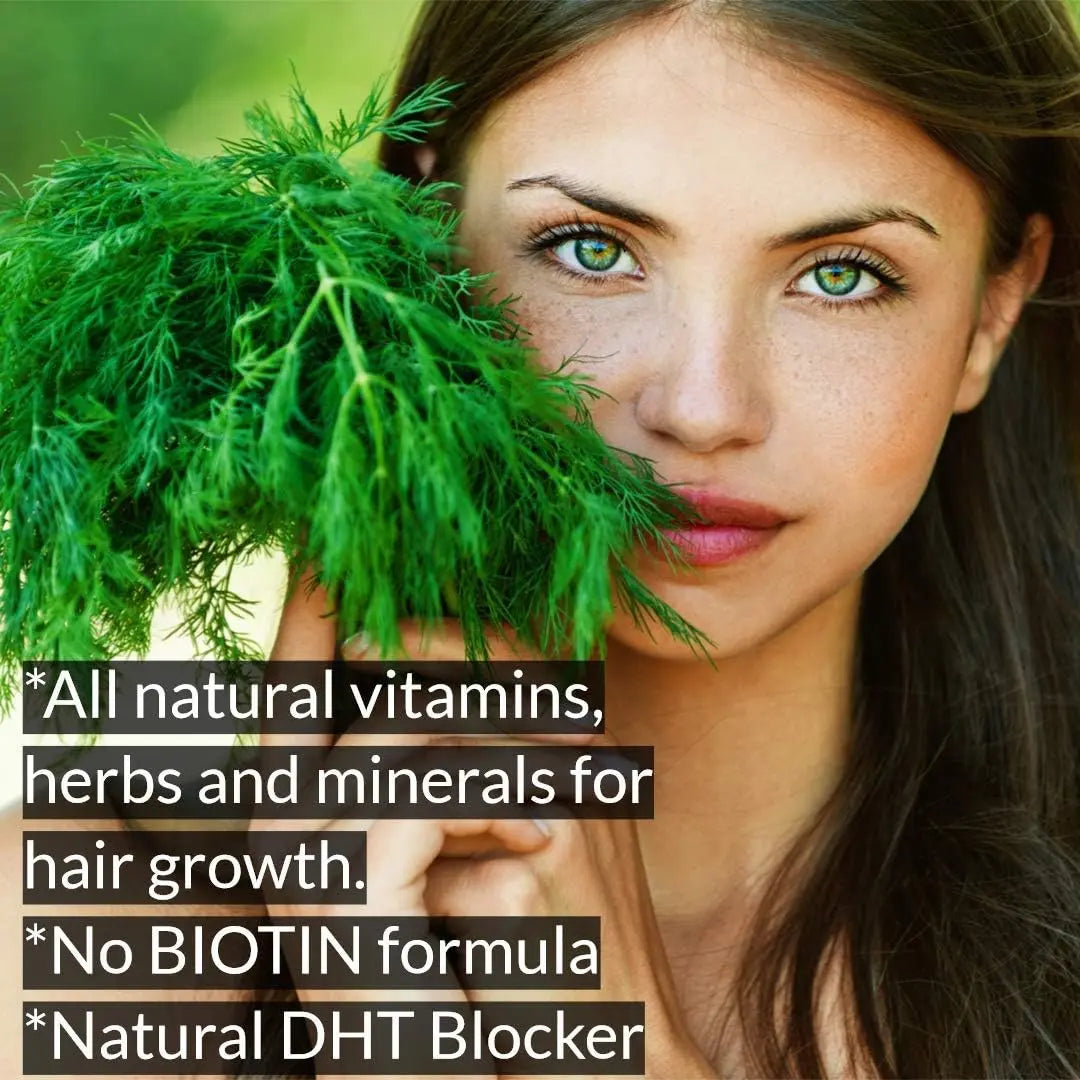 DrFormulas Original DHT Blocker Without Biotin | Hair Growth Supplement Pills for Women and Men, 45 Day Supply