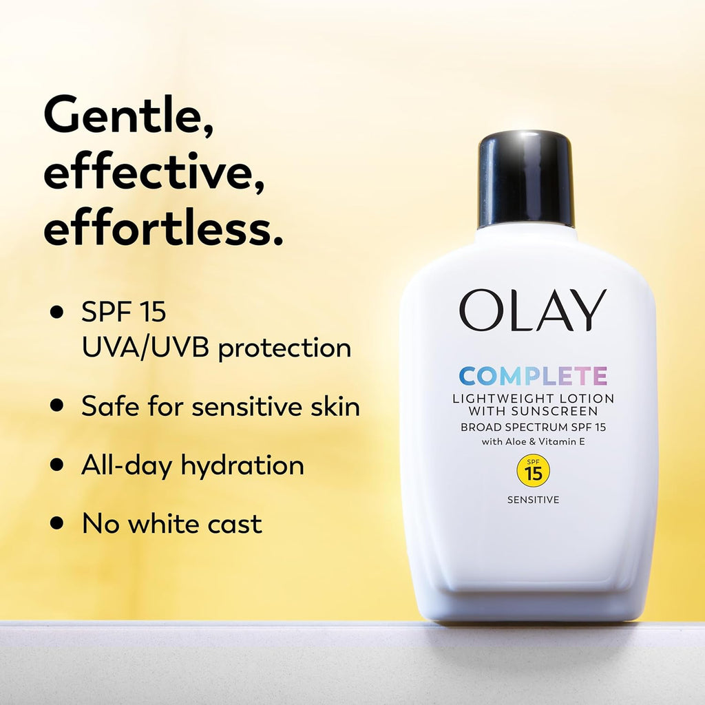 Olay Complete Lotion Moisturizer with SPF 15 Sensitive, 6.0 oz