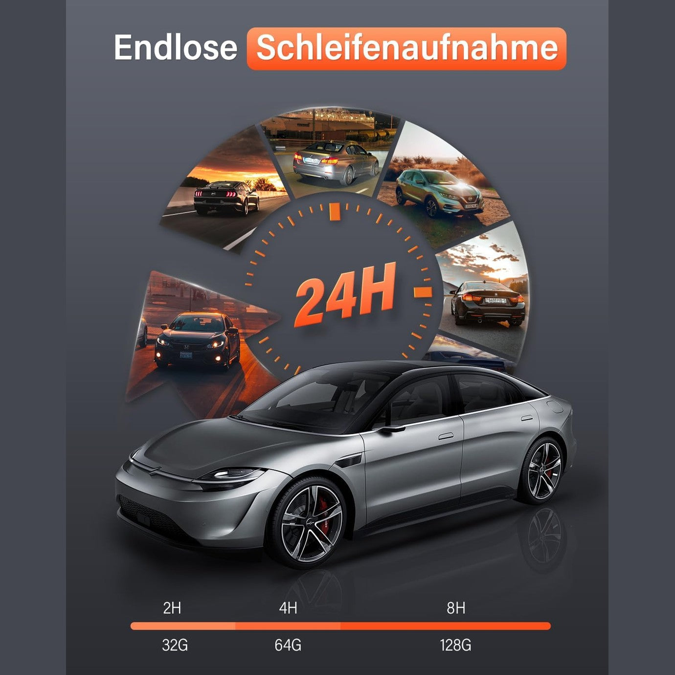 Bestsee 1080P Dash Cam Car Front Rear and Indoor with 64GB SD Card, Car Camera with Parking Surveillance, Motion Detection, Infrared Night Vision, G-Sensor, Loop Recording, WDR, Viewing Angle