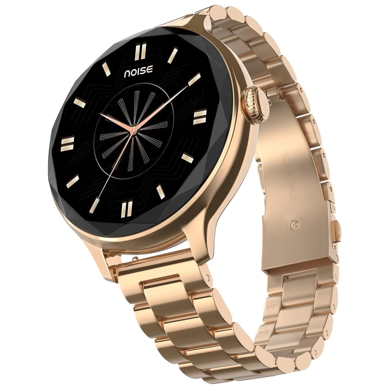Noise Diva Smartwach for Women with AI Voice Assistant, 100+ Watchfaces, Sleep Tracker, Female Cycle Tracking, BT Calling, AMOLED Display, Water & Dust Resistant, 1 Year Warranty (Black link)