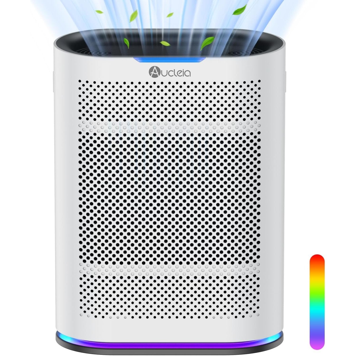 HEPA14 Auto Air Purifiers for Home Cover 2,100 Sq.Ft, Silently Air purifier For Large Room With 7 Colors Light & Fragrance, Air cleaner Filter 99.99% of Smoke, Dust, Pet Dander, Pollen, Odor, Mold