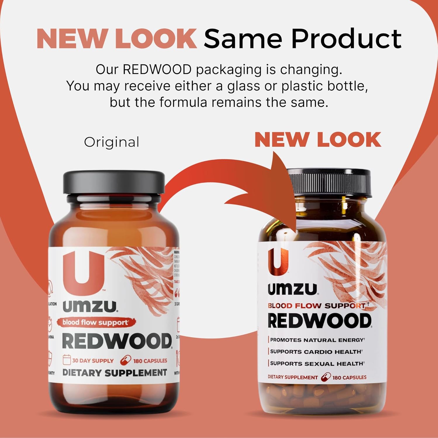 UMZU Redwood Nitric Oxide Booster, (30 Day Supply) – Vitamin C, Garlic & Horse Chestnut – Healthy Circulation & Endurance – Daily Cardiovascular Support Nitric Oxide Supplement Blood Flow Supplement