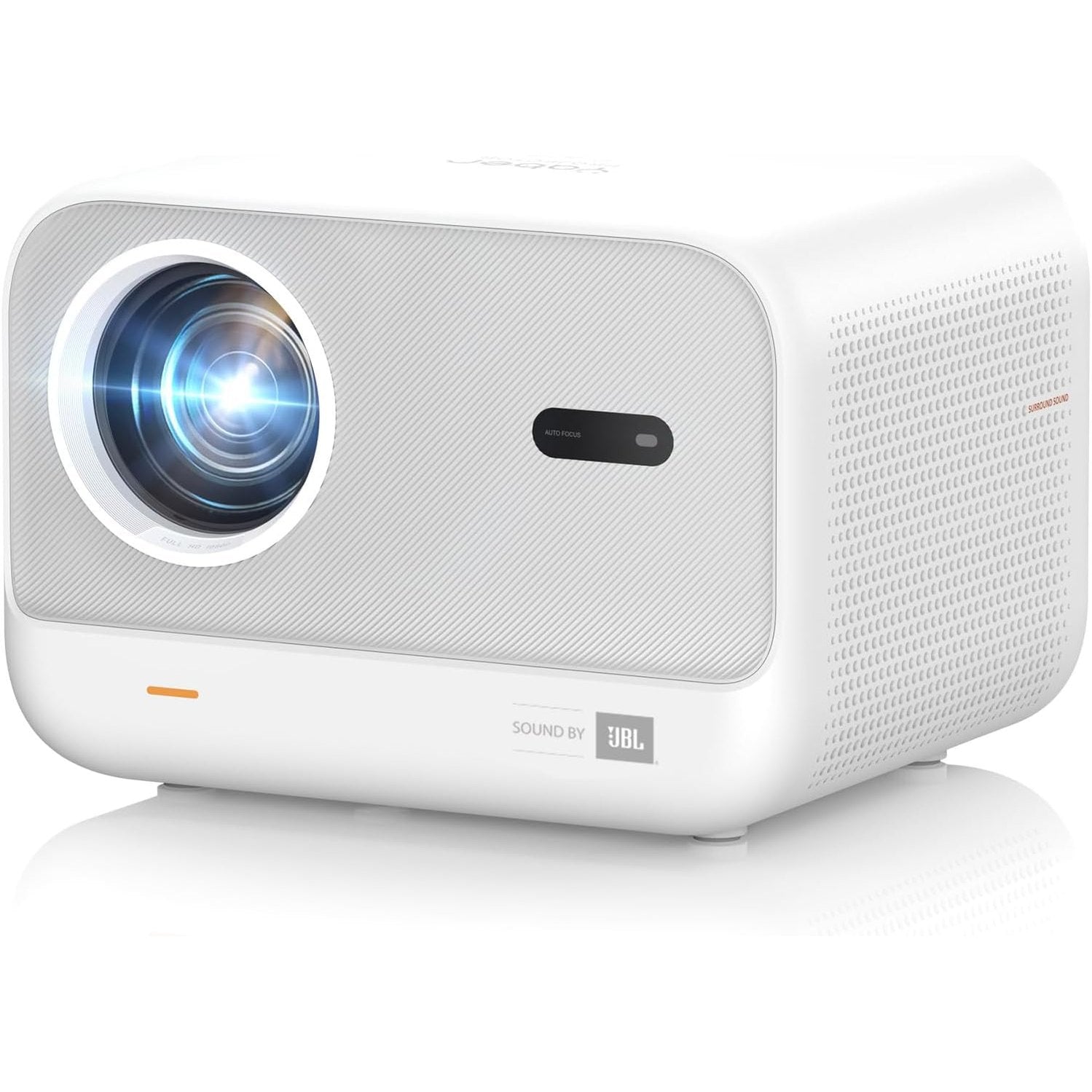 [Sound by JBL & 700 ANSI] Yaber 1080p FHD Video Projector WiFi 6 Bluetooth Mini Projector [Auto Focus Fluid], Portable Outdoor Video Projector, Overhead Projector for iPhone/HDMI/USB/PS5 – White