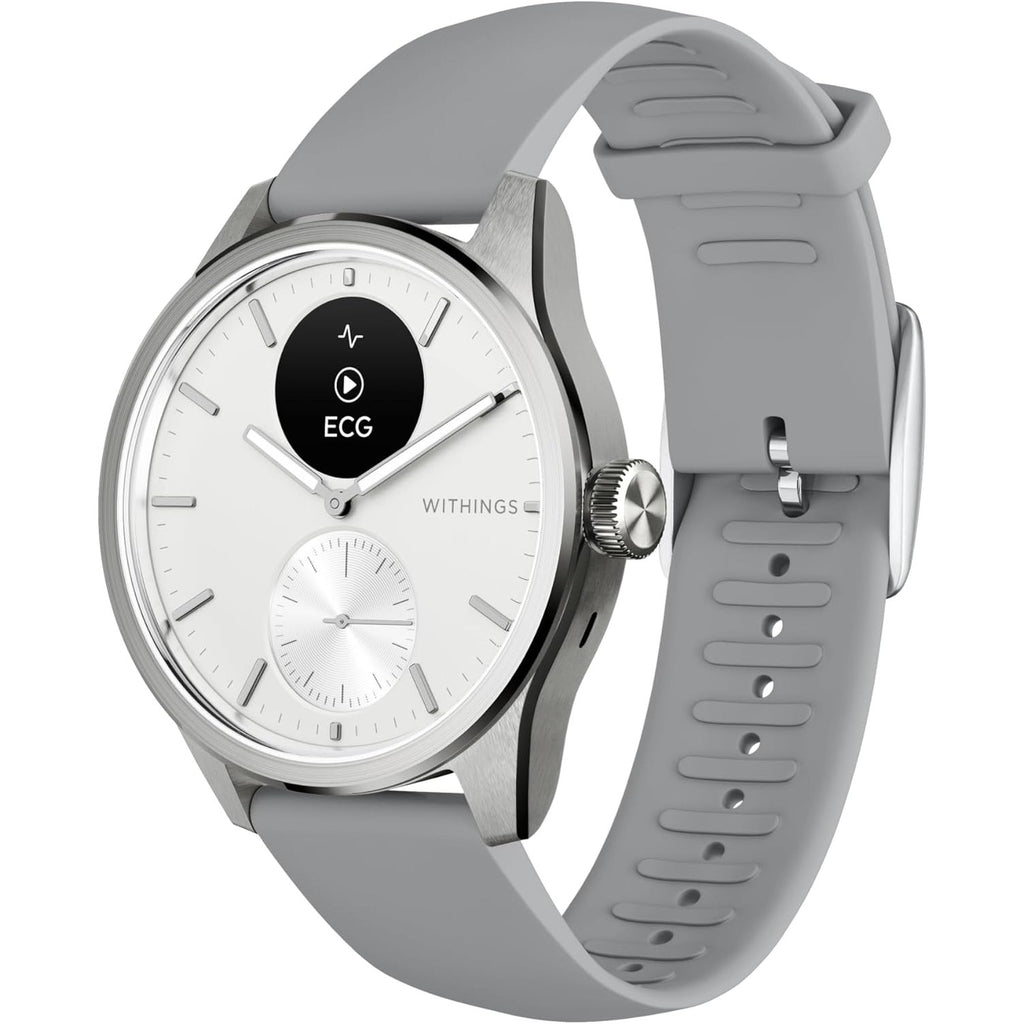 Withings ScanWatch 2 - Hybrid Smart Watch, Heart Rate Monitoring, Fitness Tracker, Cycle Tracker, Sleep Monitoring, GPS Tracker, 30-Day Battery Life, Android & Apple Compatible, HSA/FSA