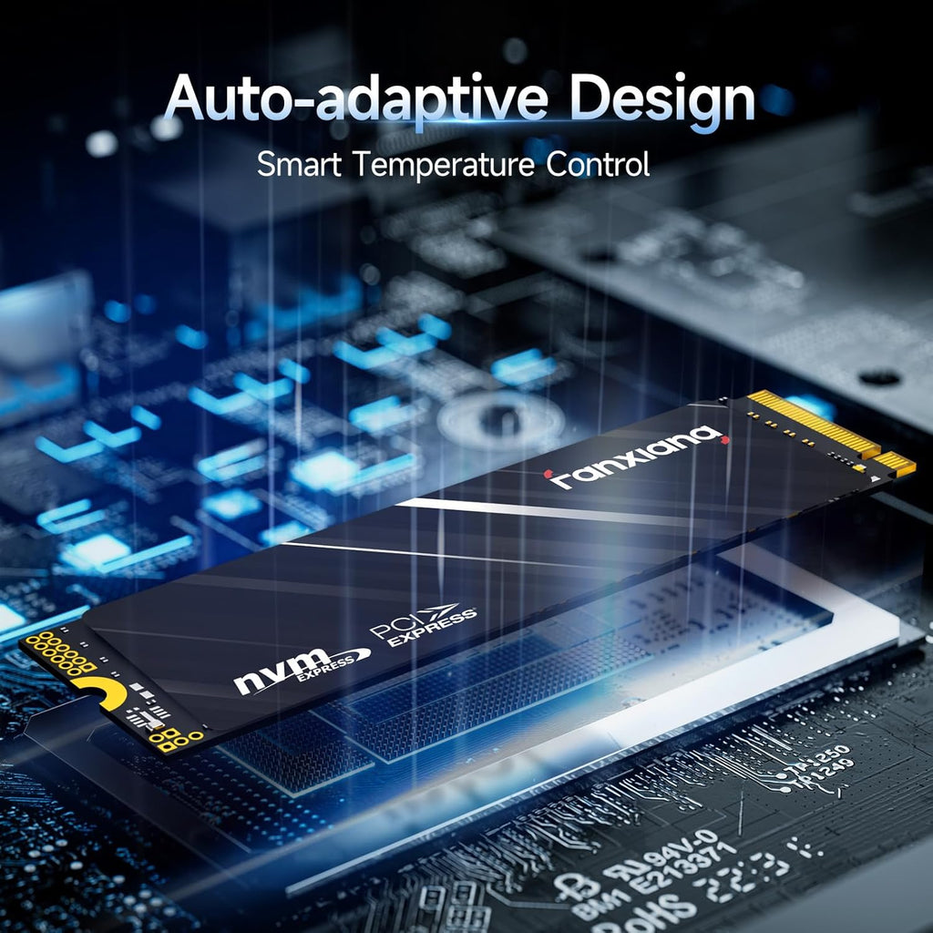 fanxiang S690Q NVMe M.2 SSD, 2TB, PCIe 4x4 Gaming Solid State Drive, 5200 MB/s Read, 4700 MB/s Write, Internal SSD, Hard Drive for Data Transfer
