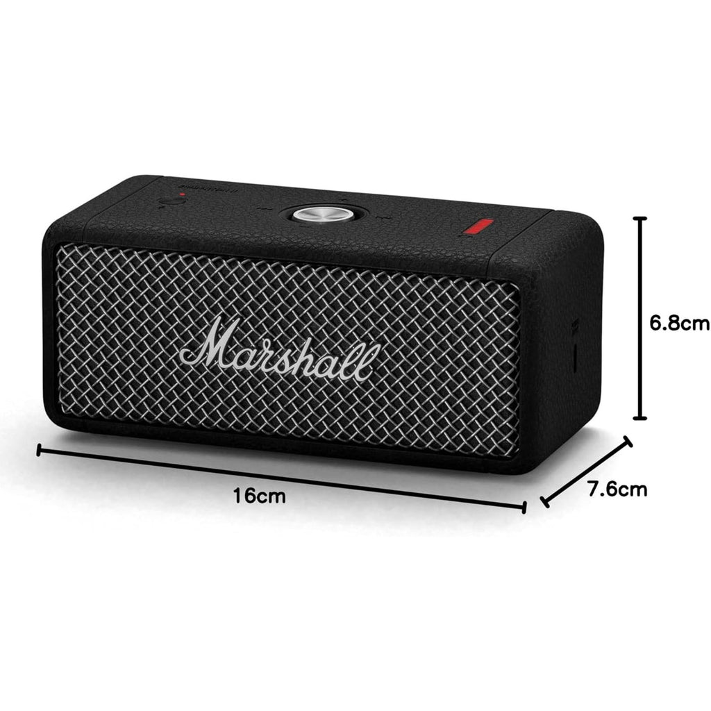 Marshall EMBERTON II PORTABLE SPEAKER BLACK AND STEEL