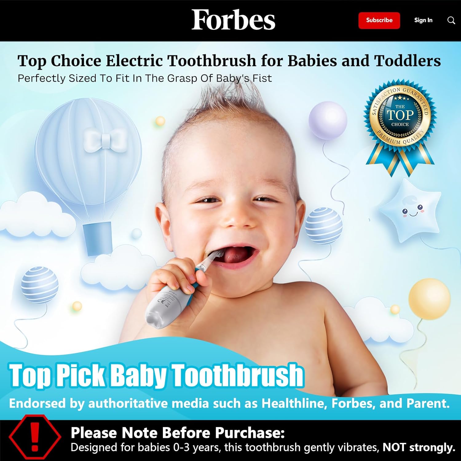DADA-TECH Baby Toothbrush Blue