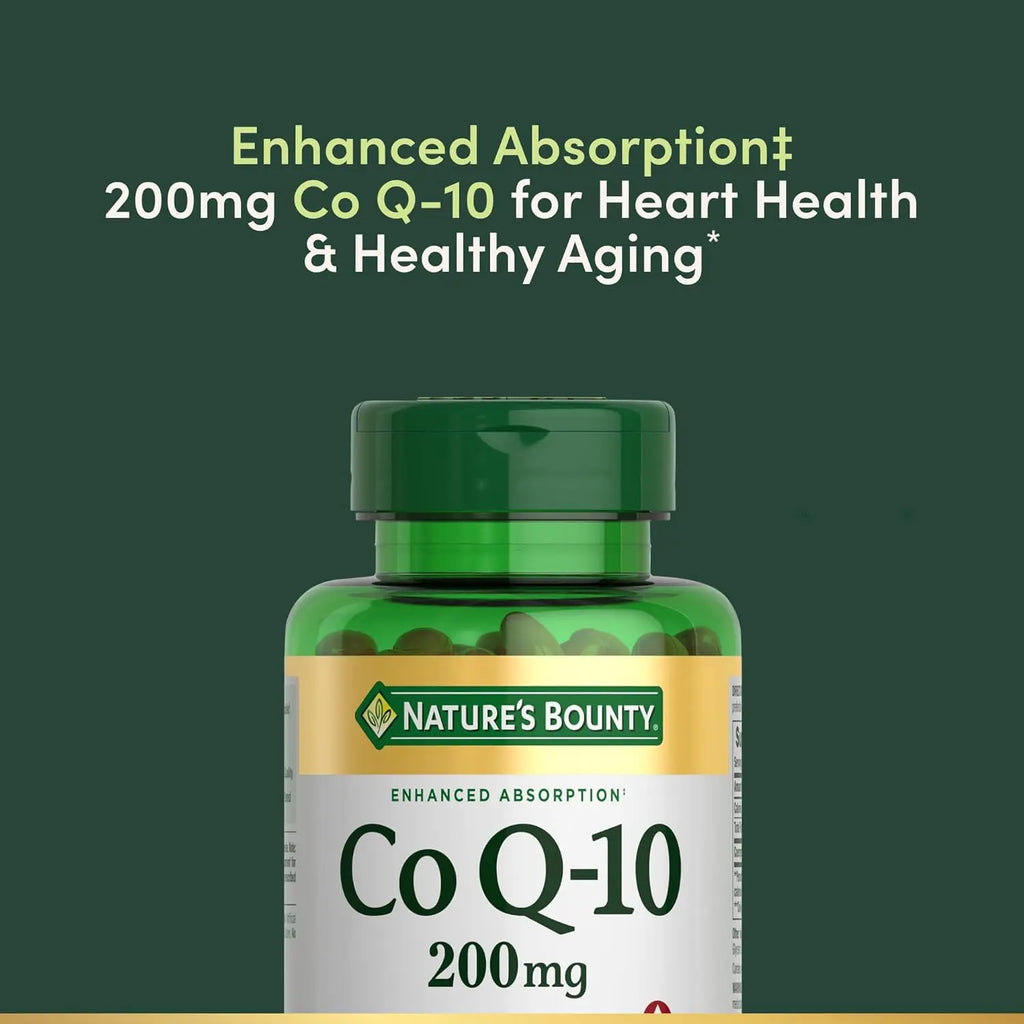 Nature's Bounty Co Q-10 200mg enhanced absorption heart health supplement