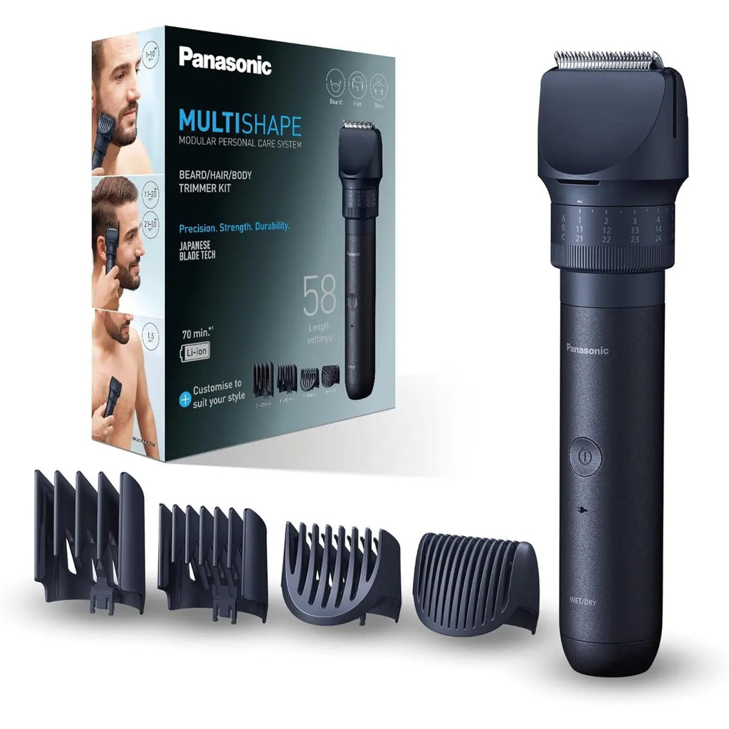 Panasonic ER-CKL2, MULTISHAPE Modular Personal Care System, Waterproof Beard and Hair Trimmer with Rechargeable Li-ion Battery