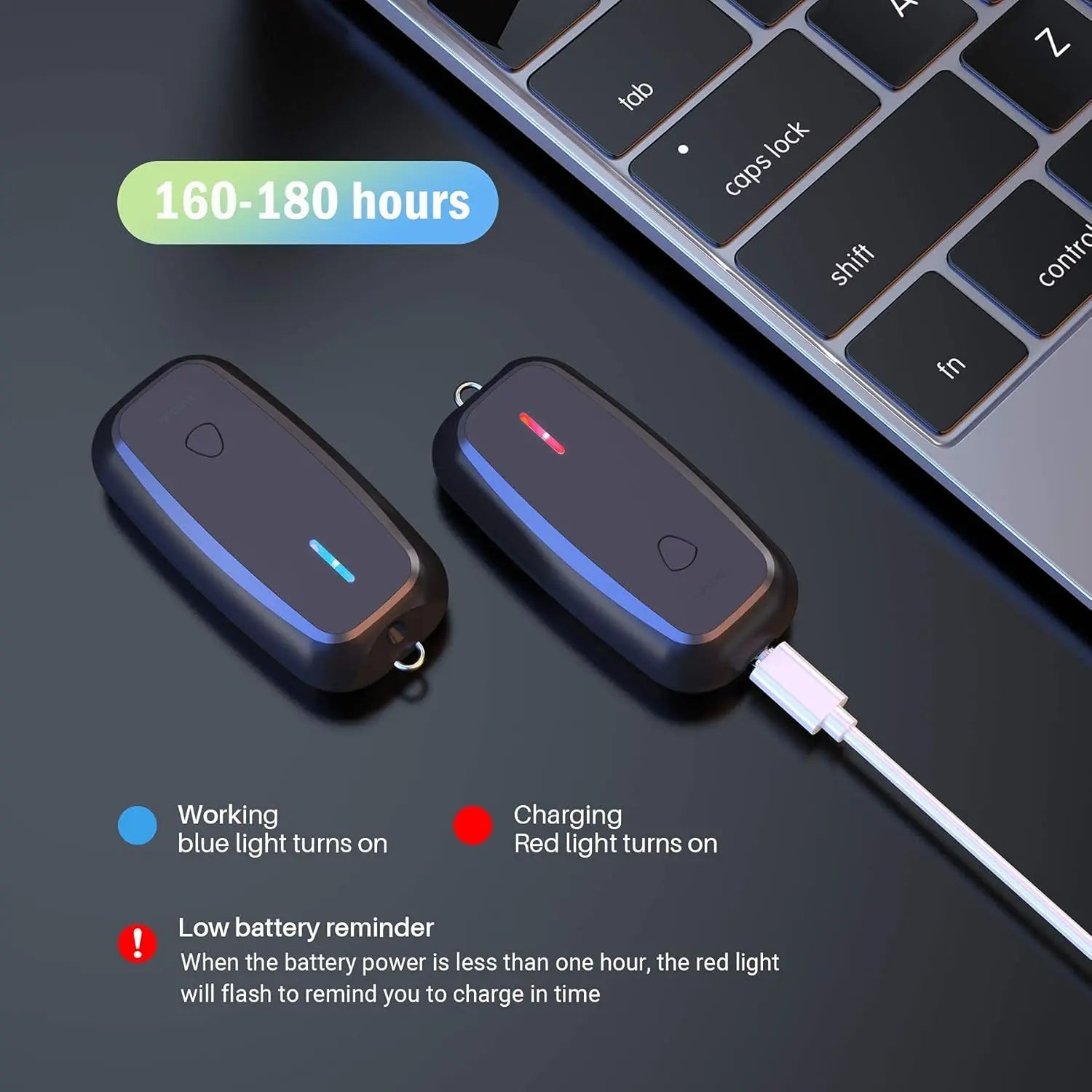 AVICHE M5 Necklace Wearable Mini Personal with USB Negative Ion Generator | Black