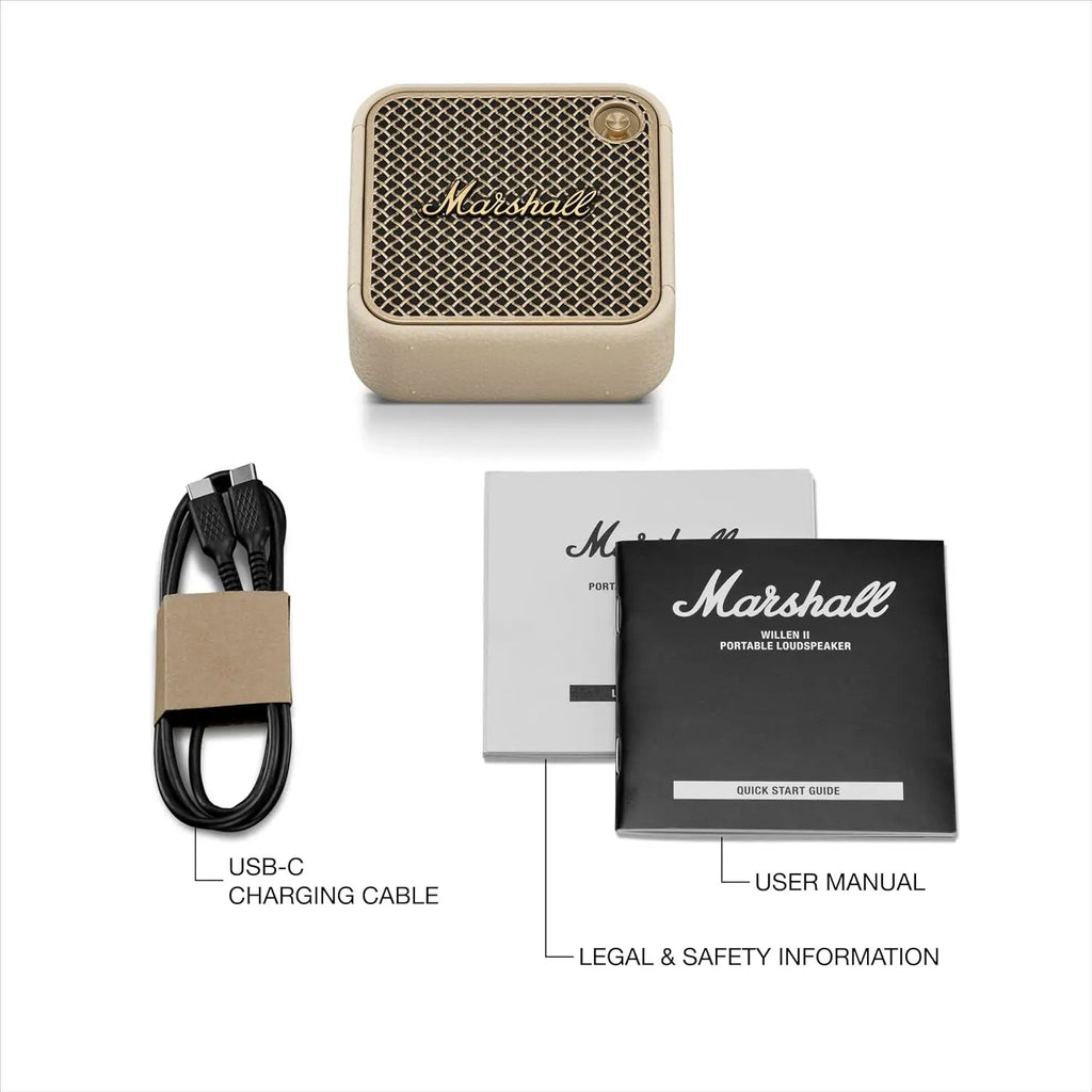Marshall Willen II Bluetooth Speaker, Cream