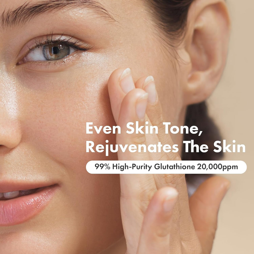 TOSOWOONG Glutathione Serum with 20,000ppm Glutathione, Niacinamide and Hyaluronic Acid, Supports Even Skin Tone, Supports Elasticity, Healthy Complexion, Korean Skincare, 30ml, 1.01 fl. oz