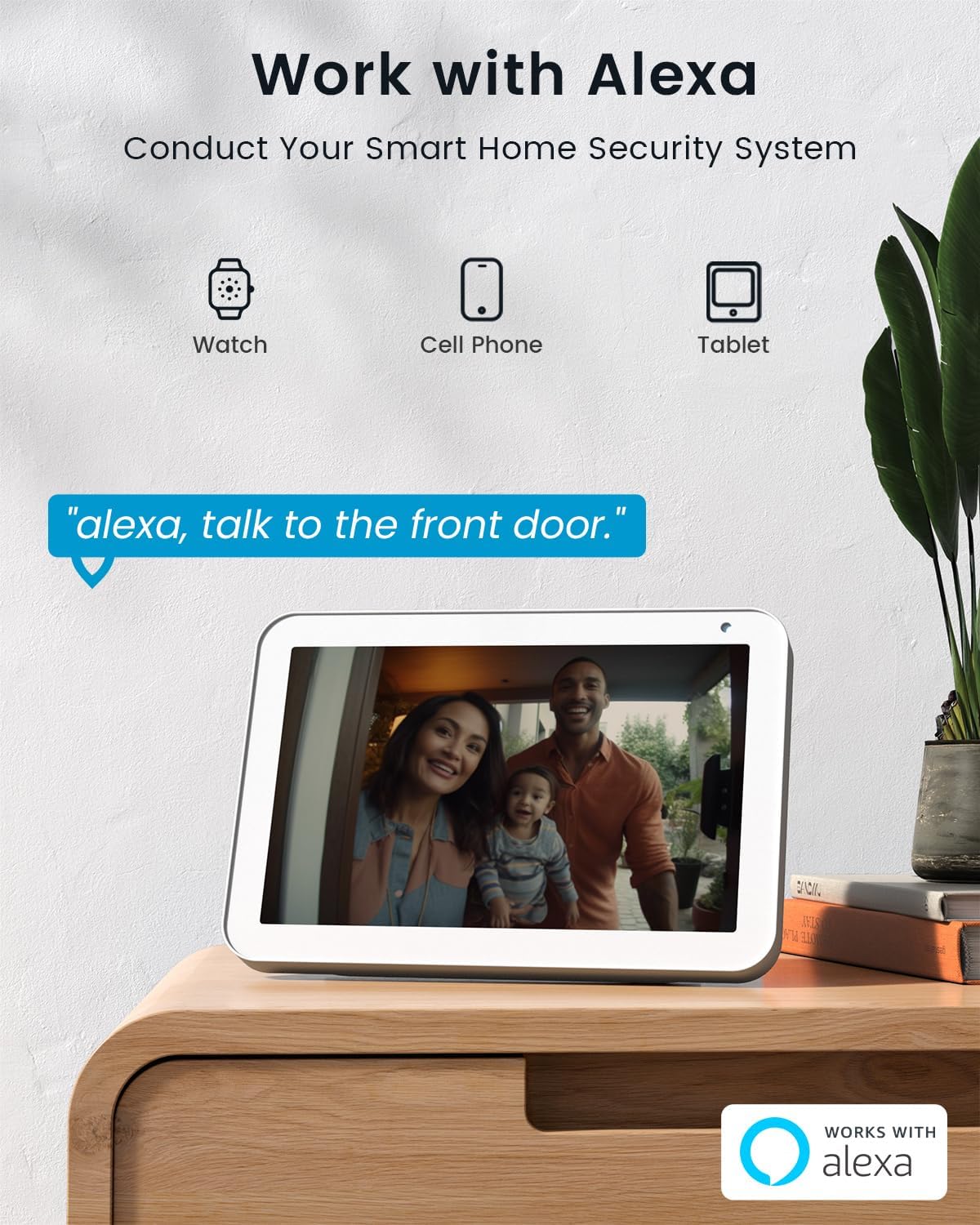 ieGeek Video Doorbell Wireless with Chime - 2K HD Doorbell Camera Grey, Smart Home Security Door Bell Voice Message and Changer, Two-Way Audio, PIR Detection, Easy Installation, Night Vision