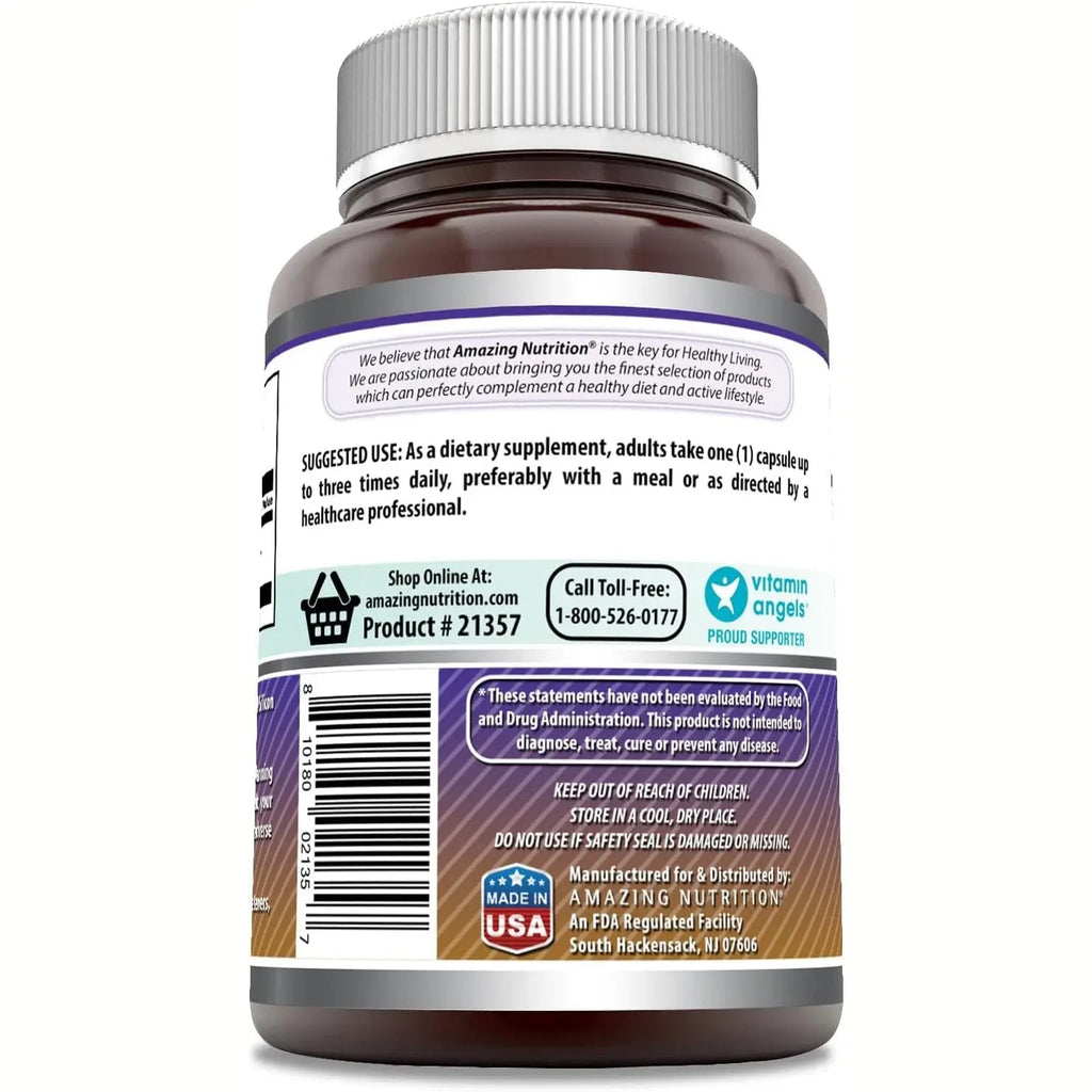 Amazing Formulas L-Arginine Supplement | 500 Mg | 250 Capsules | Amino Acid Supplement for Men & Women | Non-GMO | Gluten Free | Made in USA