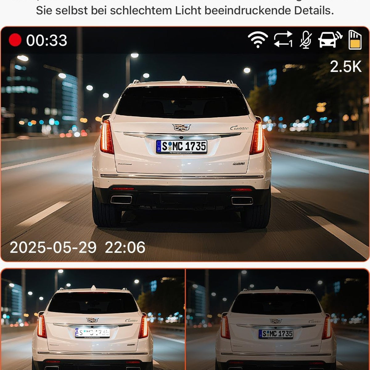 Bestsee 1080P Dash Cam Car Front Rear and Indoor with 64GB SD Card, Car Camera with Parking Surveillance, Motion Detection, Infrared Night Vision, G-Sensor, Loop Recording, WDR, Viewing Angle