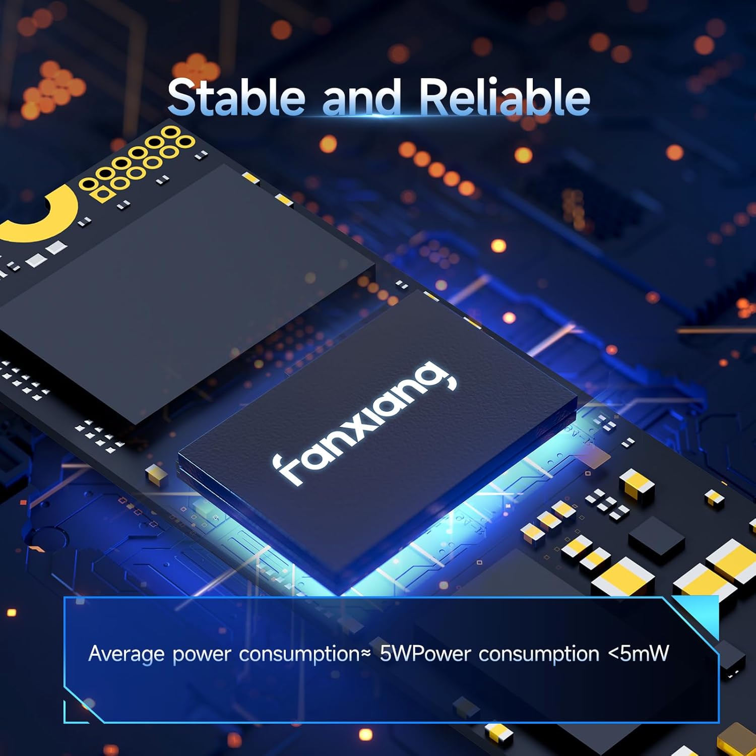 fanxiang S690Q NVMe M.2 SSD, 2TB, PCIe 4x4 Gaming Solid State Drive, 5200 MB/s Read, 4700 MB/s Write, Internal SSD, Hard Drive for Data Transfer