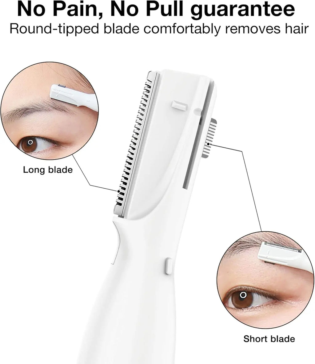 Electric Shaver Women's Eyebrow Razor Trimmer Portable Mini Eyebrow Face Razor Trimmer for Women Eyebrows / Face / Body / Facial Treatment, Precision Shaving, No Risk of Cutting