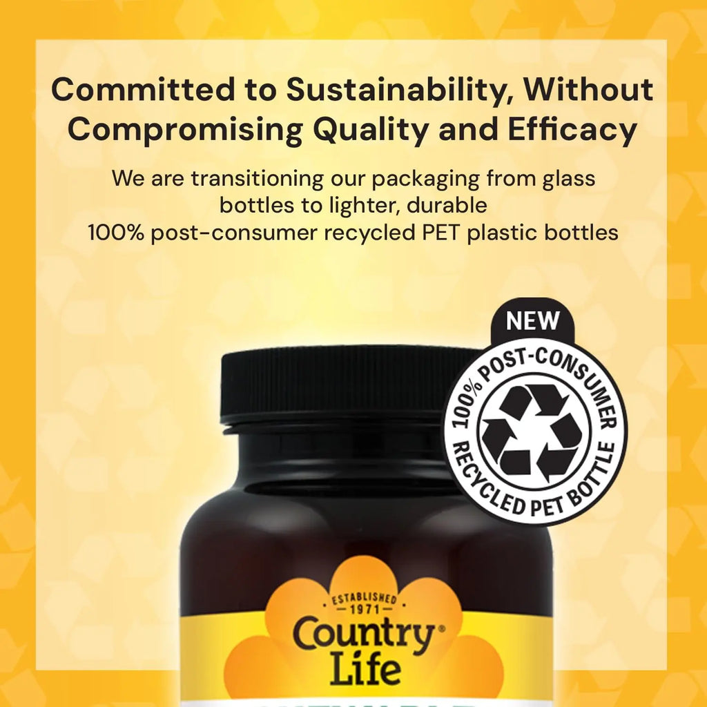 Country Life Methyl B12, Supports Energy & Stamina, 5,000mcg, 60 Lozenges, Certified Gluten Free, Certified Vegan, Certified Non-GMO Verified