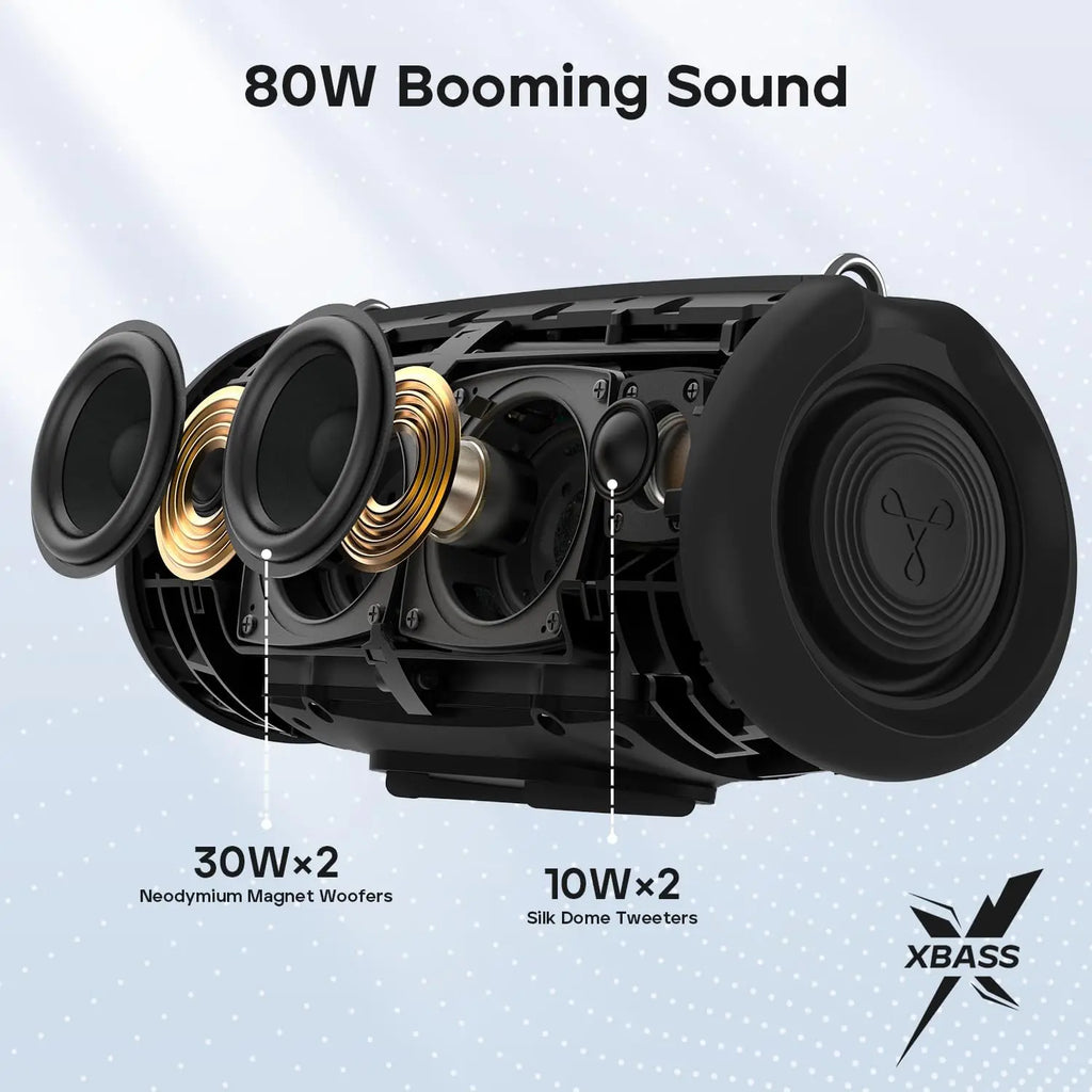 Tribit Portable Bluetooth Speaker StormBox Lava