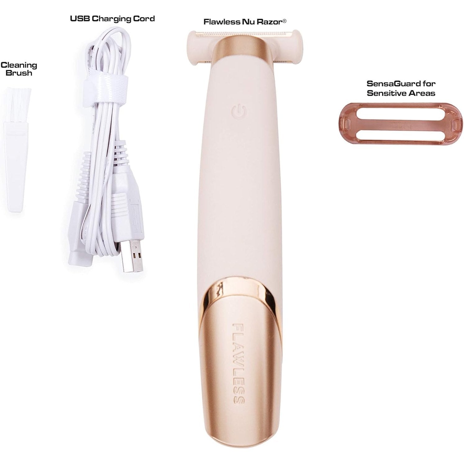 Finishing Touch Flawless Nu Razor Portable Cordless Rechargeable Electric Razor