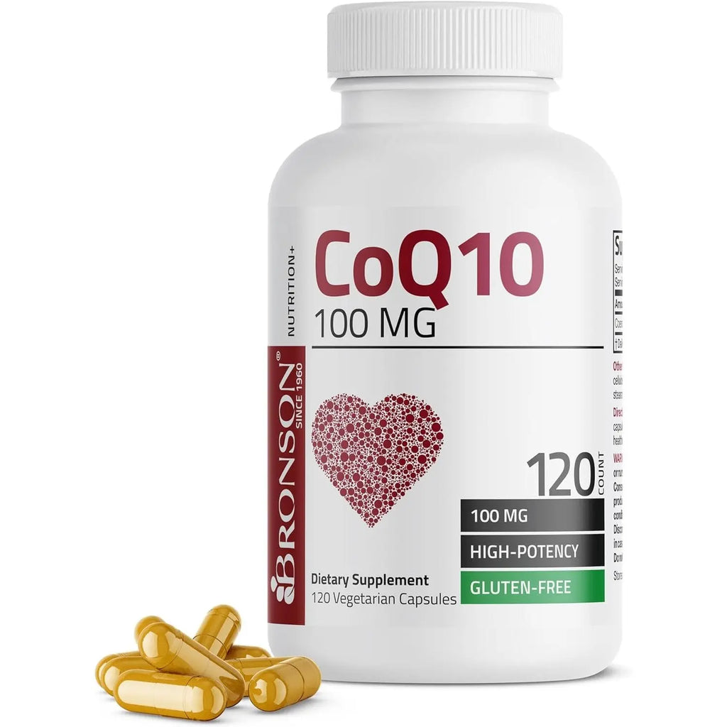 Bronson CoQ10 100 MG High Potency Cellular Energy Production, 120 Vegetarian Capsules
