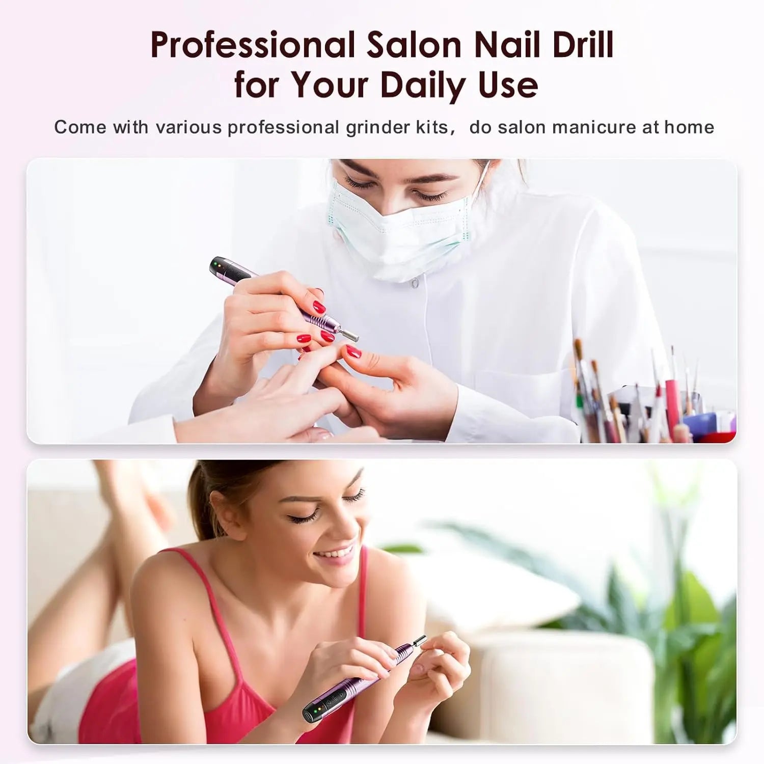 Professional salon nail drill for daily home manicure use