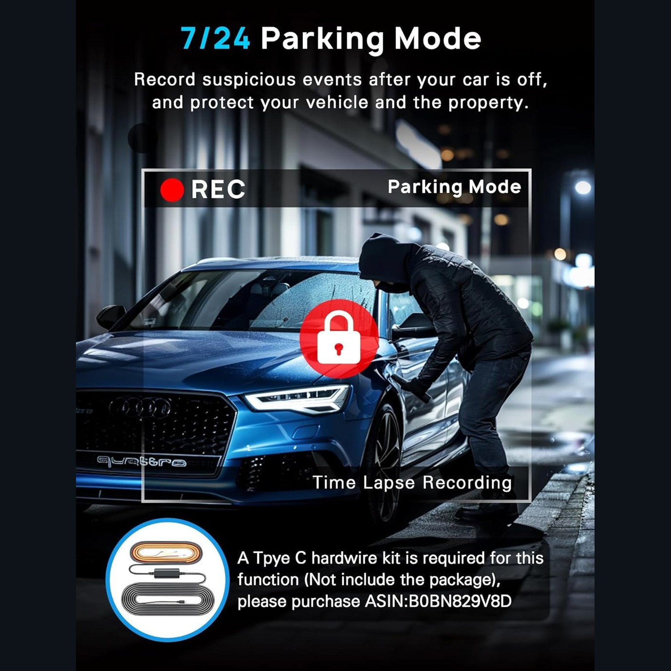 Navycrest 5G WiFi Dash Cam Front and Rear with 64GB Card, Dash Camera for Cars 2.5K/1440p Front and 1080P Rear, Dashcams for Cars Loop Recording, Gravity Sensor, 24Hours Parking Mode, Silver