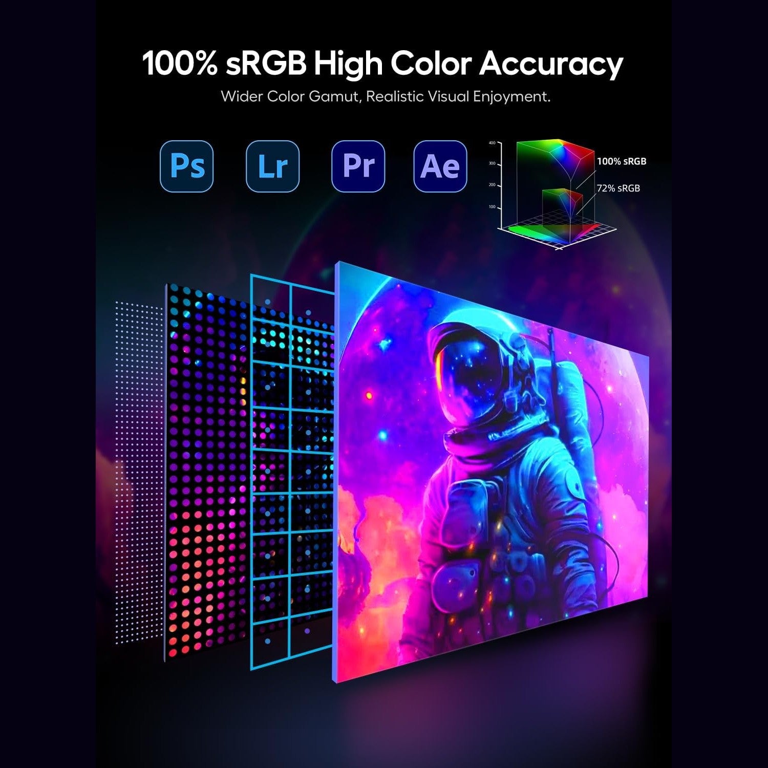 UPERFECT 18.5 Inch 120Hz Portable Screen with Matte IPS Display Full HD 1920 x 1080 USB C Mini HDMI for Laptop PC Switch PS4/5 Xbo Raspb Pi, Metal Case, Mobile Monitor VESA Mount