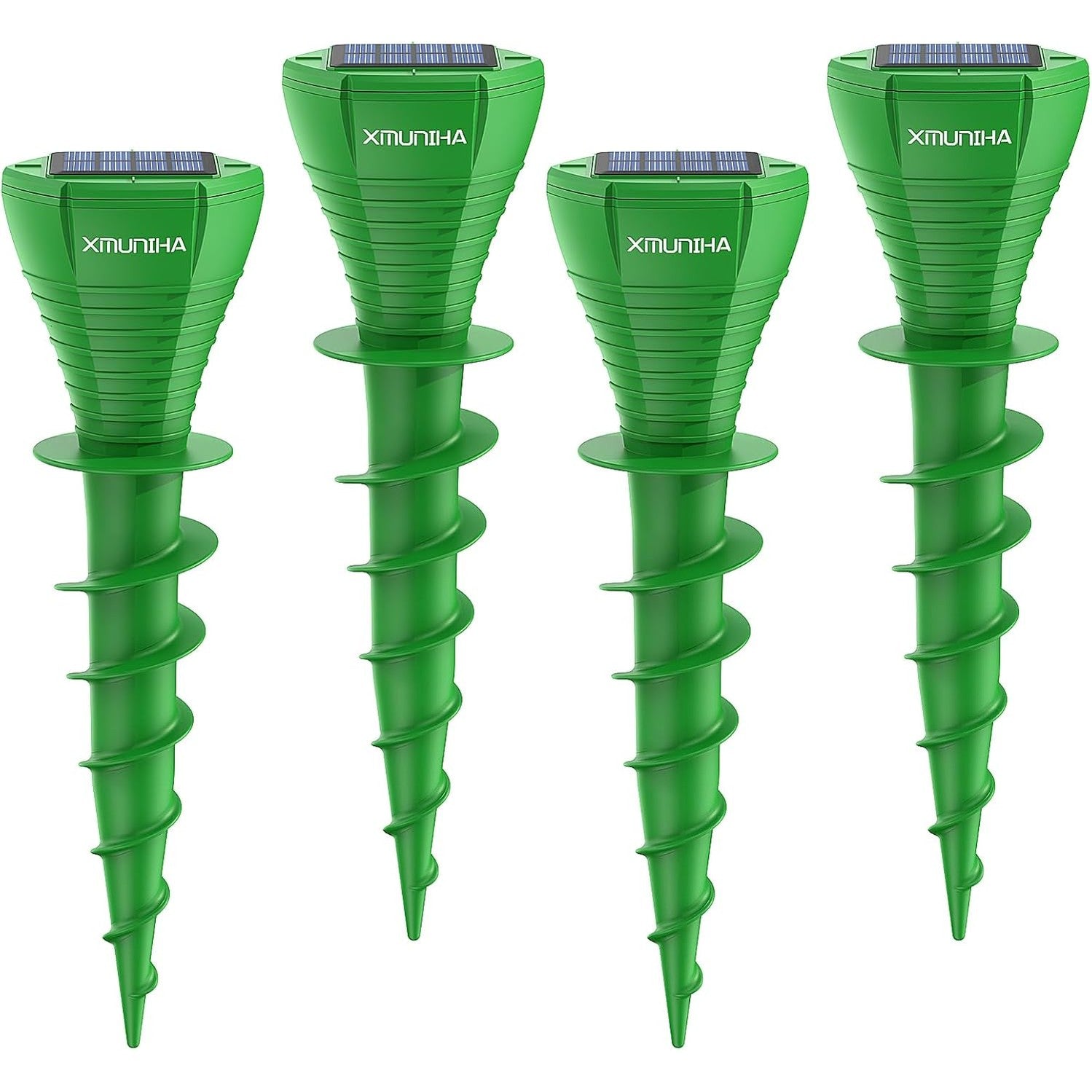 Solar Powered Mole Repellent, 4 Pack Ultrasonic Vole Repeller Outdoor, IP65 Waterproof Snake Deterrent, Gopher Remover Devices, Skunk, Groundhog Repellent for Yard, Garden, Lawn