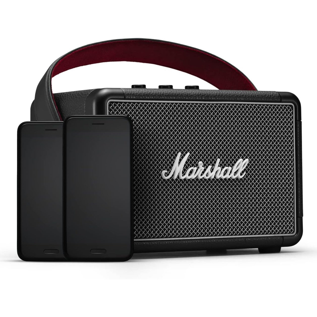 Marshall Kilburn II Portable Bluetooth Speaker with 20+ Hours of Playtime, Wireless & Water Resistant — Black (2 Year Warranty)