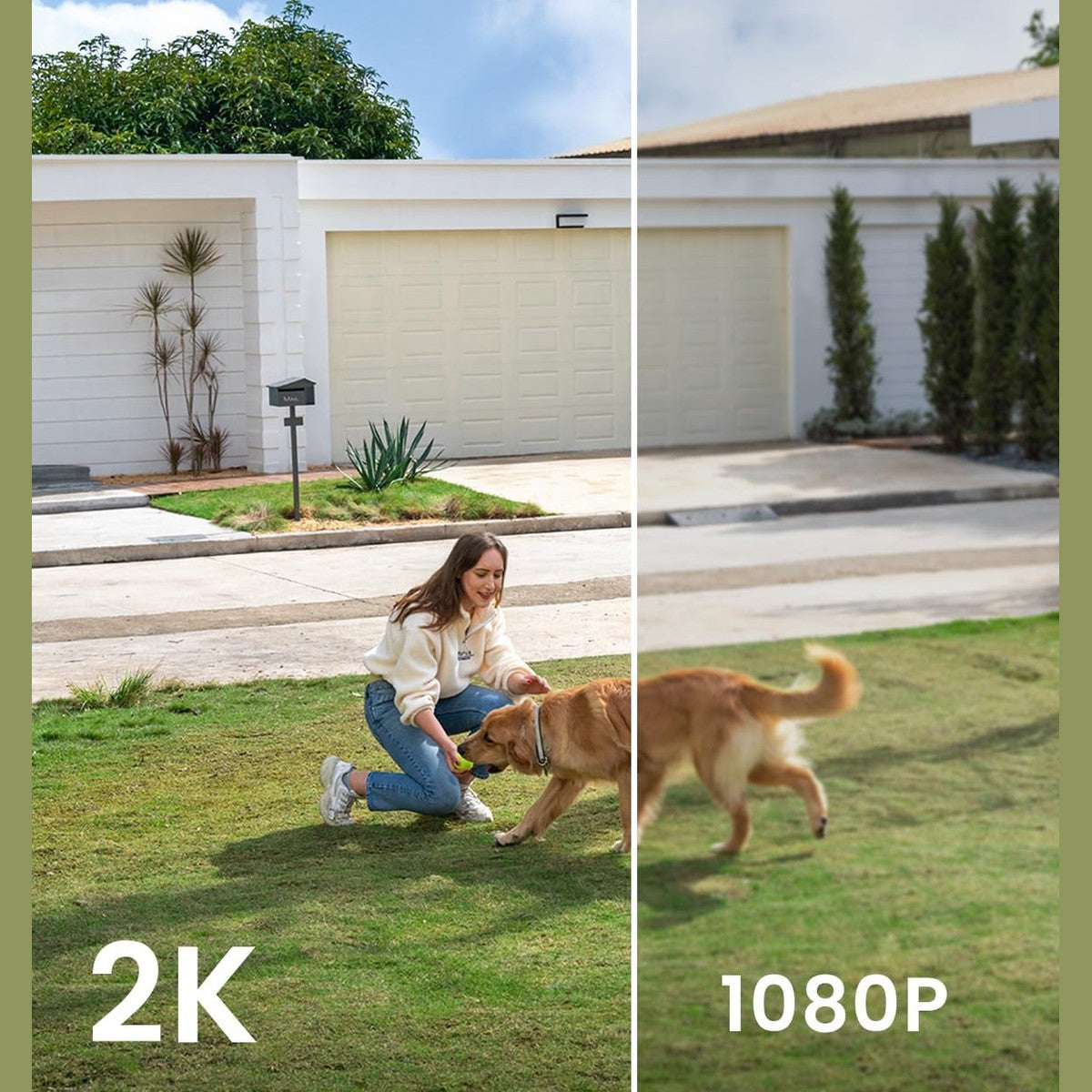 ieGeek Solar Security Cameras Wireless Outdoor with Solar Panel, 2K WiFi Battery Camera for Home Security with Color Night Vision, Motion Detection, 2-Way Talk for Home Surveillance, Works with Alexa