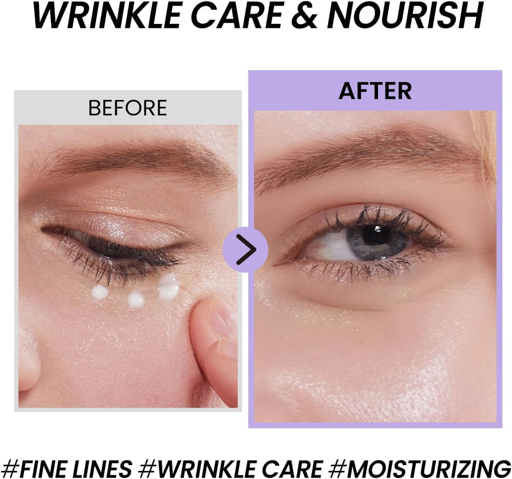 coxir BLACK SNAIL COLLAGEN EYE CREAM l Black Rice, Snail Mucin, Niacinamide, Collagen l Firming, Eye Puffiness, Dark Circles l Good for Christmas Stocking Stuffers l Cruelty-Free [30ml/1.01 fl.oz]