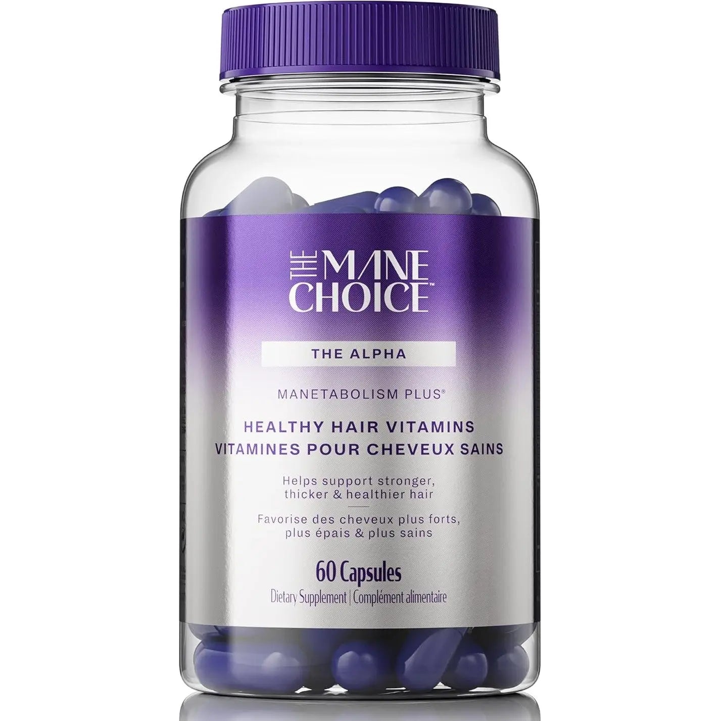 The Mane Choice MANETABOLISM Plus Healthy Hair Growth Vitamins - Supplements for Longer, Thicker, Healthier Hair - Hair Skin & Nails Vitamins for Women & Men (60 Capsules) Packaging May Vary