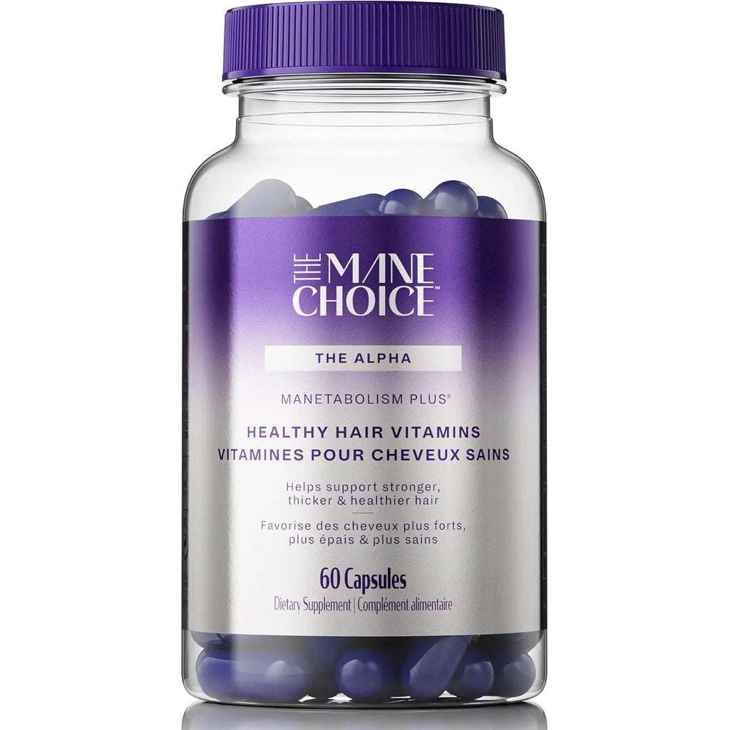 The Mane Choice MANETABOLISM Plus Healthy Hair Growth Vitamins - Supplements for Longer, Thicker, Healthier Hair - Hair Skin & Nails Vitamins for Women & Men (60 Capsules) Packaging May Vary