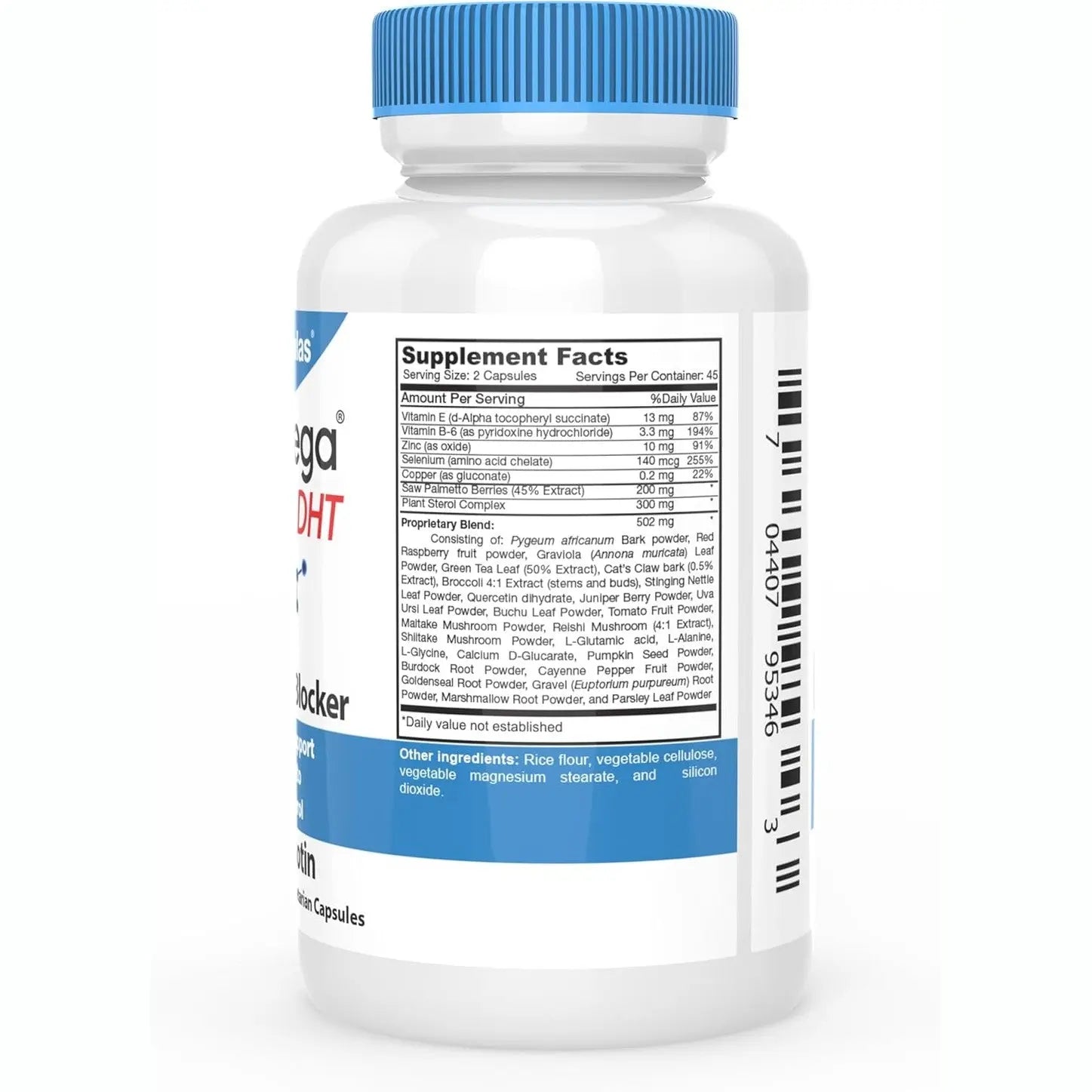 DrFormulas Original DHT Blocker Without Biotin | Hair Growth Supplement Pills for Women and Men, 45 Day Supply