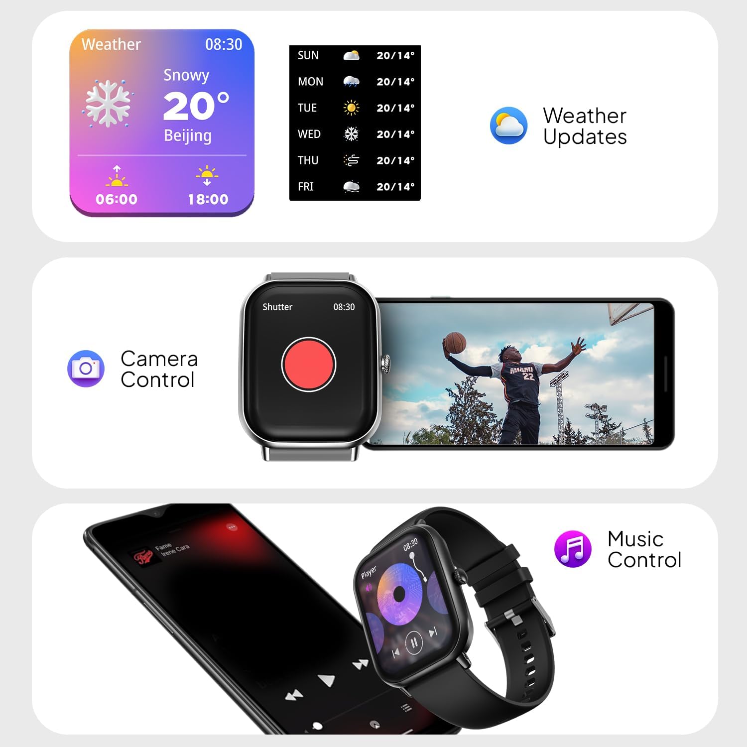 Fire-Boltt Ninja Call Pro Max 51.05mm (2.01 inch) Display Smart Watch, Bluetooth Calling, 120+ Sports Modes, Health Suite, Voice Assistance (Black)