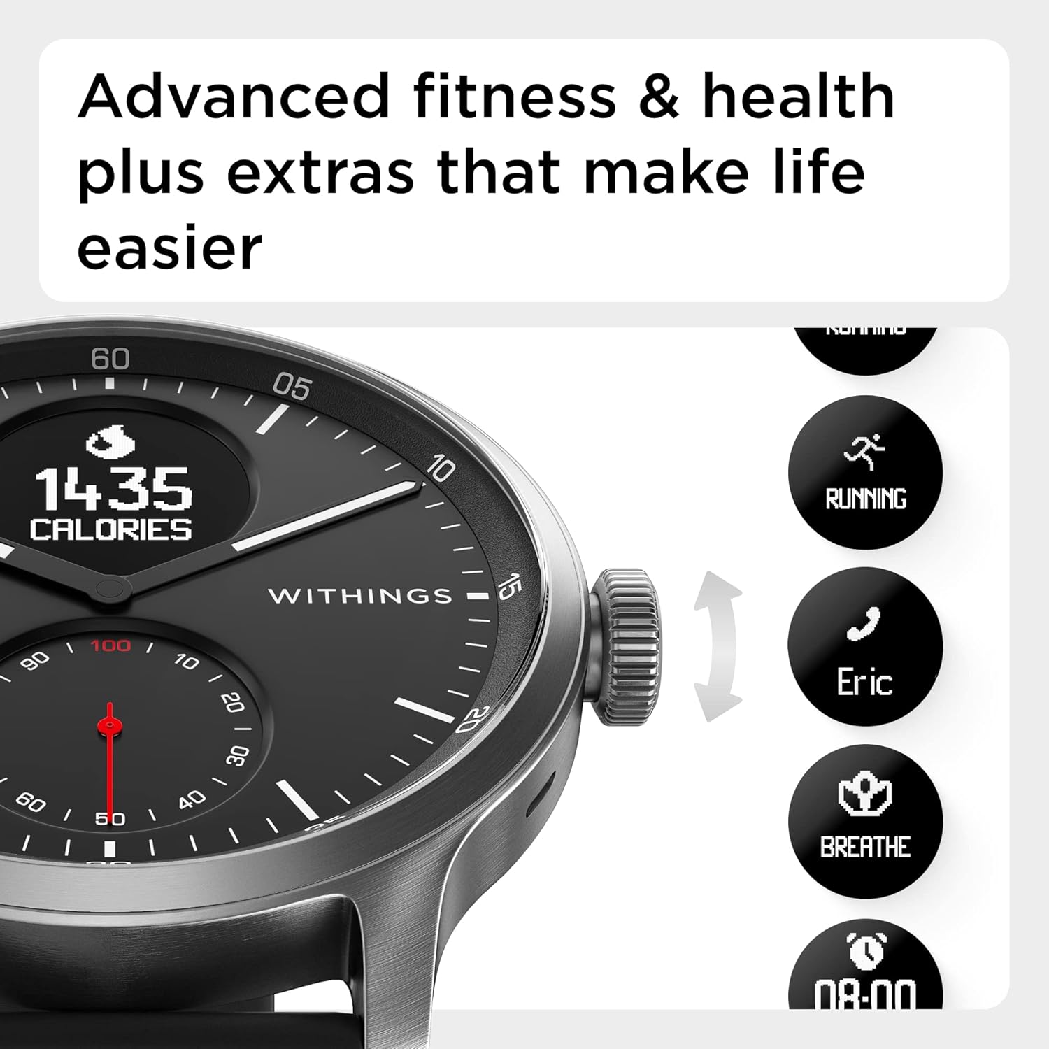 Withings ScanWatch – Hybrid Smartwatch with ECG, Heart Rate and Oximeter