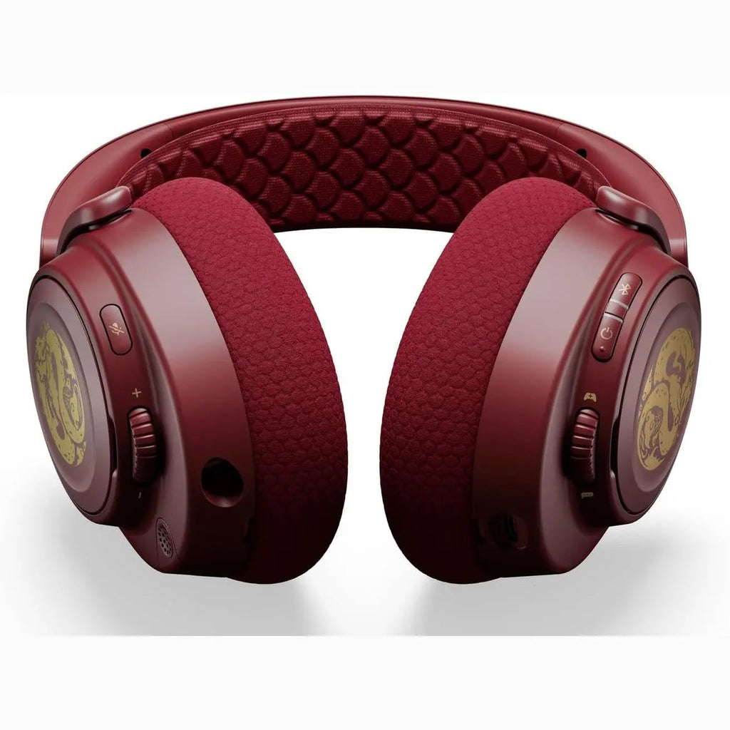 SteelSeries 61557 Wireless Gaming Headset, Arctis Nova 7 Dragon Edition, Limited Edition - Lightweight - Voice Chatting, Gaming & Smartphone Simultaneously, Wireless, Enclosed Type, Supports Switch,