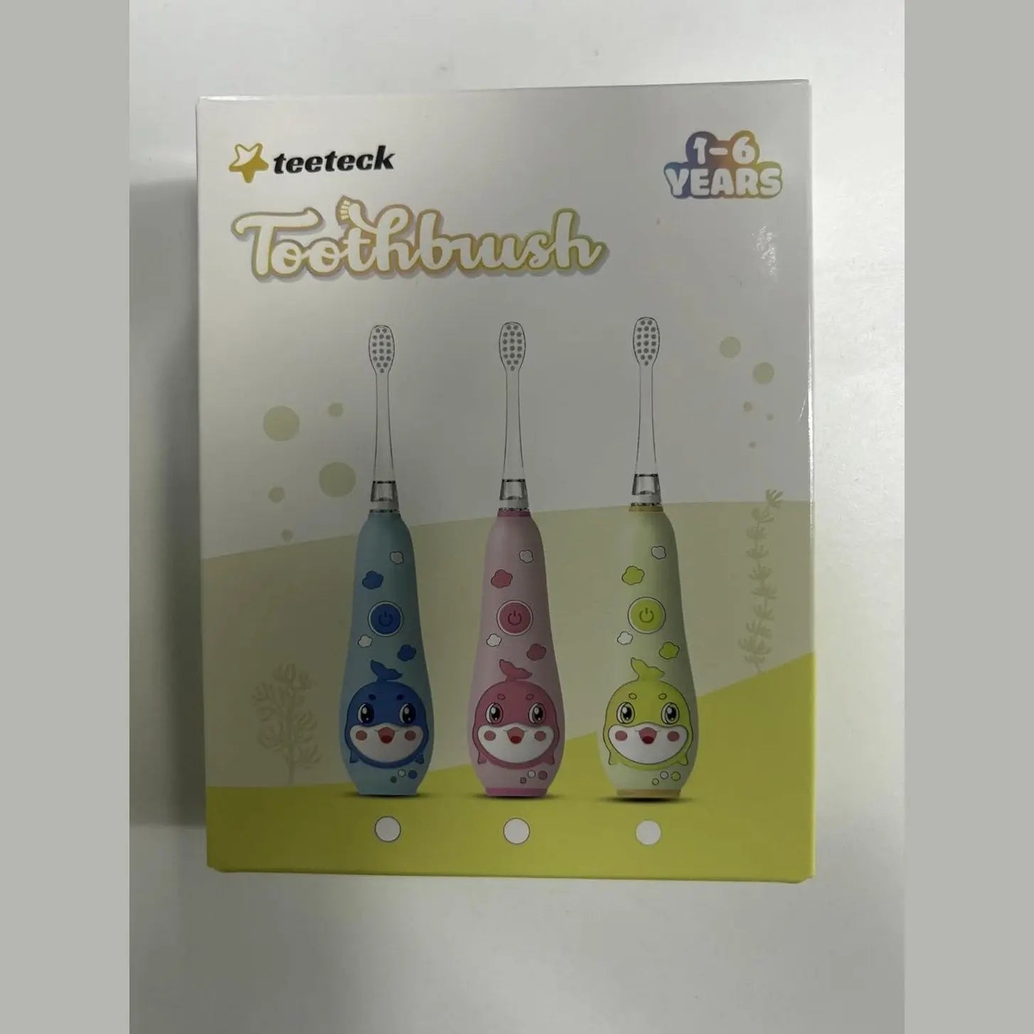 Teeteck SG2139 Electric Toothbrush for Children - Sonic Toothbrush Baby 1-6 Years with Rainbow LED Light, with 2 Brush Heads, Magnetic USB Charging Cable, IPX7 Waterproof, Pink