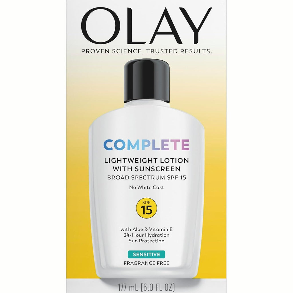Olay Complete Lotion Moisturizer with SPF 15 Sensitive, 6.0 oz
